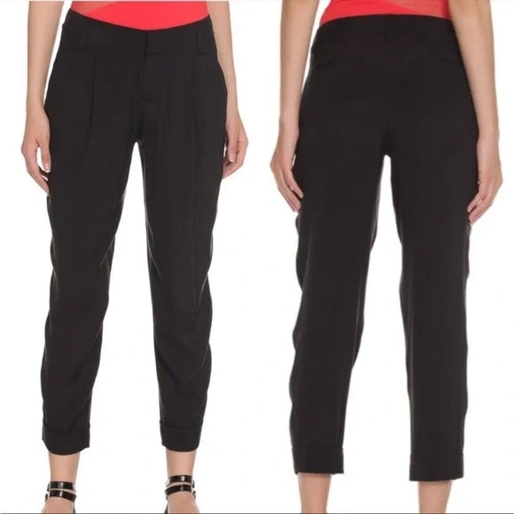 Alice + Olivia Black Cropped Silk Ankle Pants - NWT New With Tags Alice + Olivia Black silk ankle pants! Crafted with luxurious silk and pockets to hide your treasures,PantsAlice + Olivia Black Silk Ankle Pants - NWTAlice + Olivia Black Silk Ankle Pants - NWT