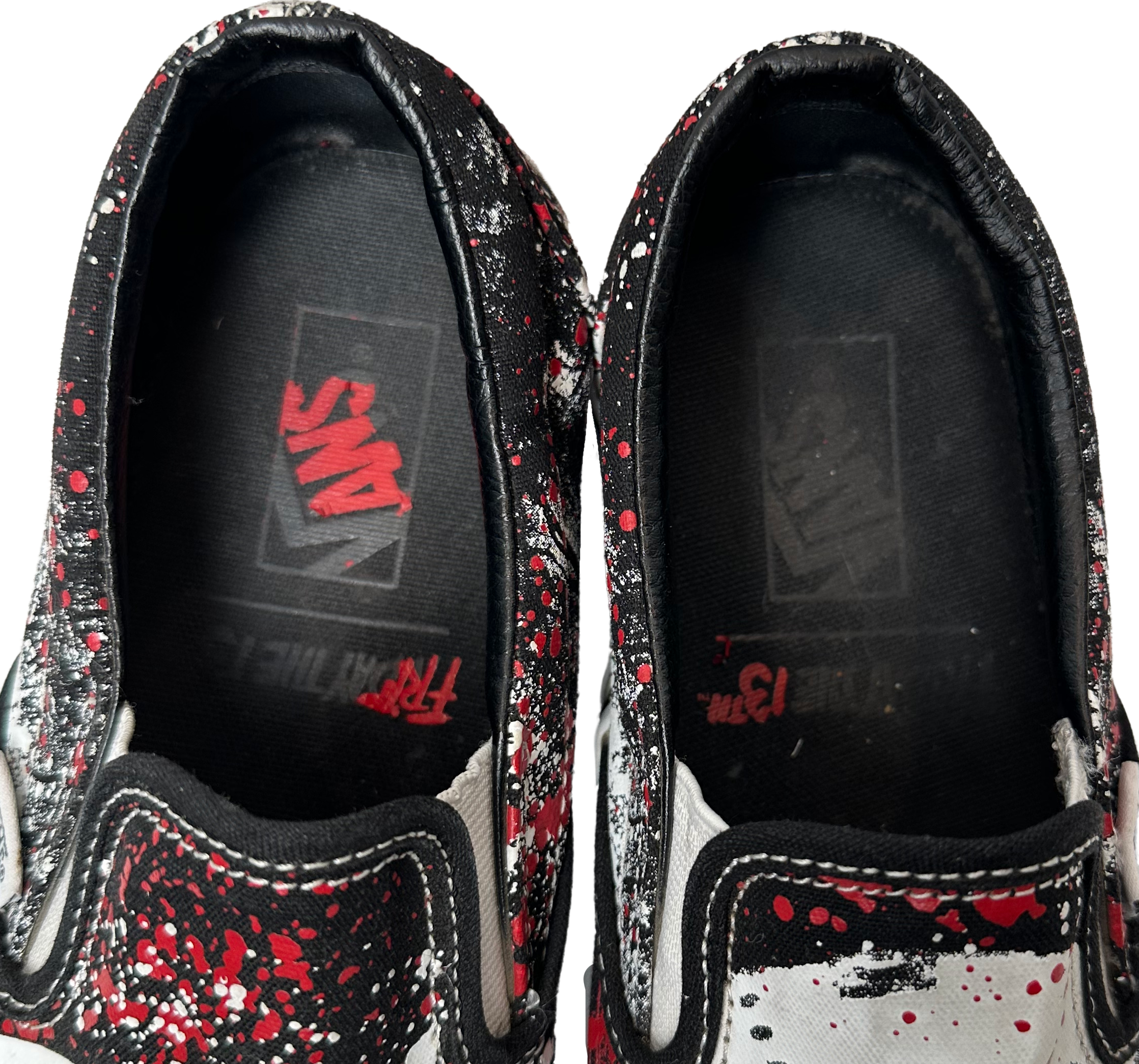 Vans Friday the 13th Slip-On Jason Voorhees Limited Edition Glow in the Dark size 9