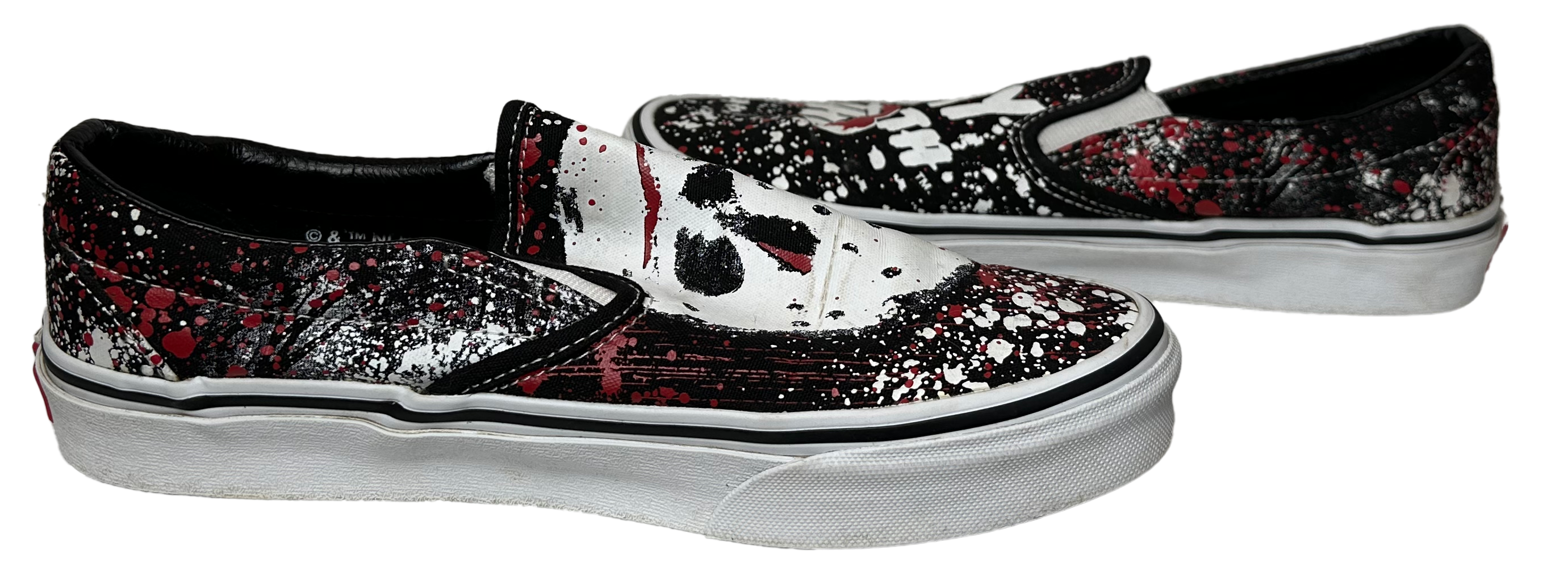 Vans Friday the 13th Slip-On Jason Voorhees Limited Edition Glow in the Dark size 9