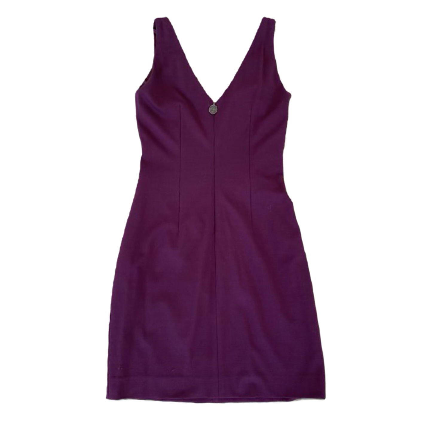 Elie Tahari Plum Sleeveless Dress with Ruching Size 2