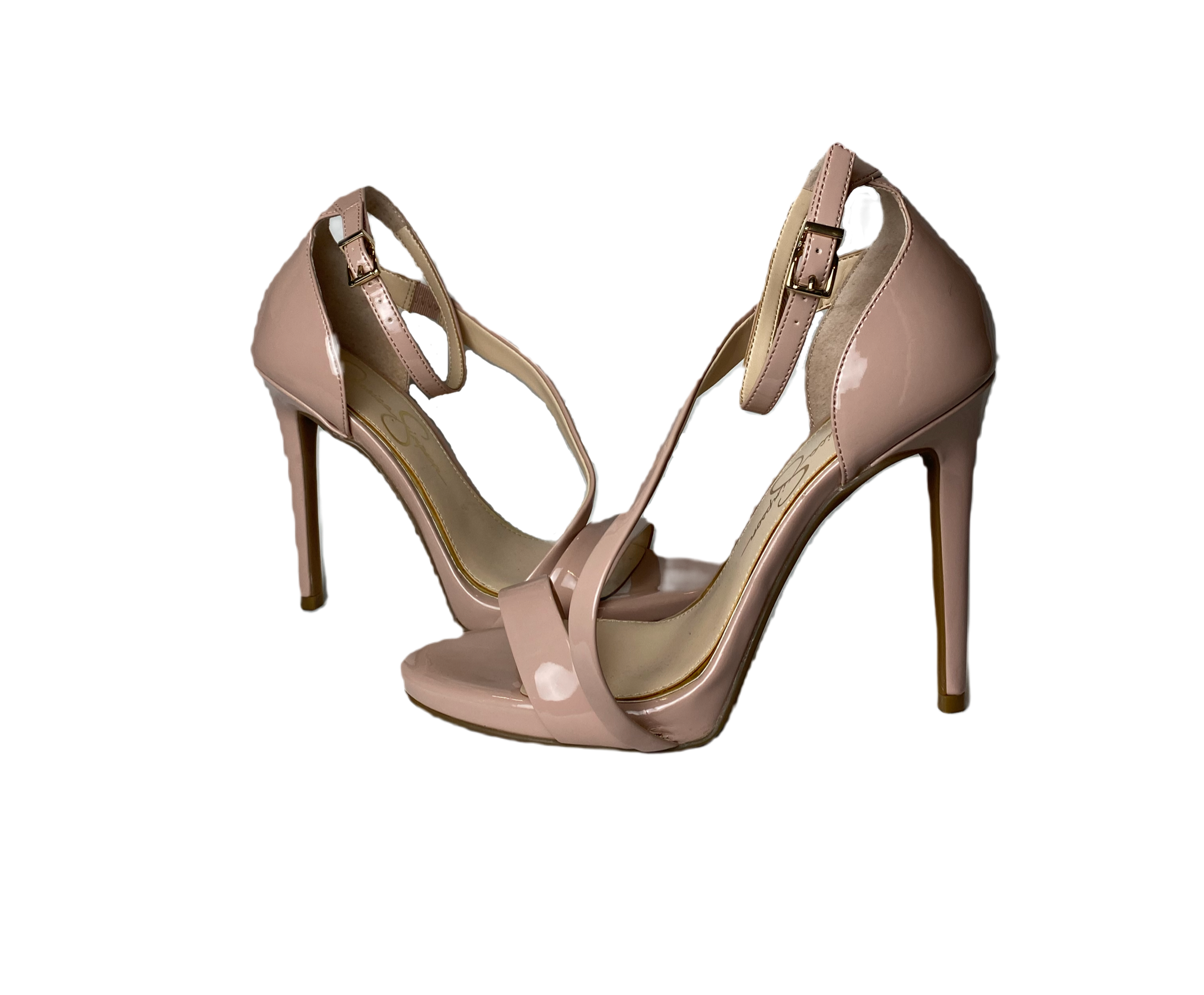 Jessica Simpson Rayli Blush Strappy Heels size 7.5 NWOB