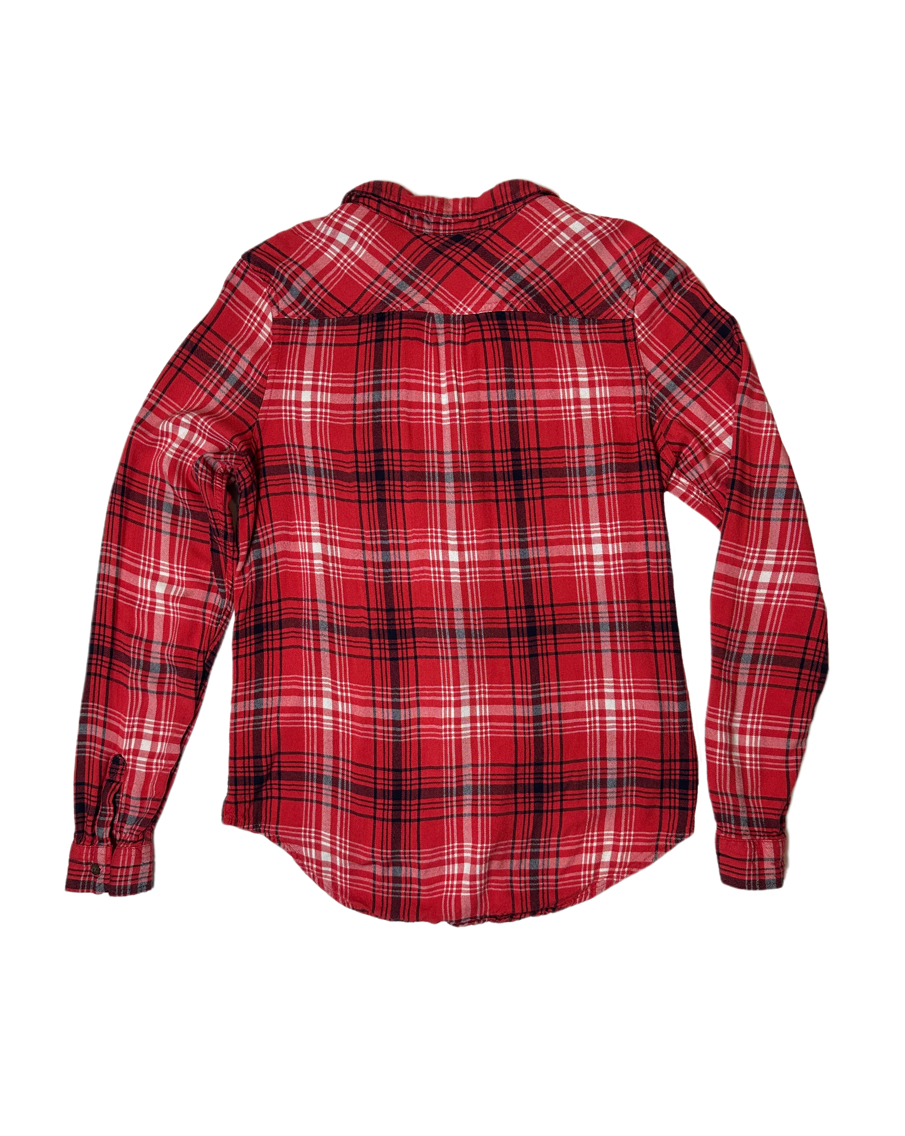 Universal Threads Long Sleeve Red, Black and White Plaid Shirt Stay warm in style with this soft yet sassy Universal Threads long sleeve plaid shirt! Perfect for any season, it features a bold red, black and white pattern that'l