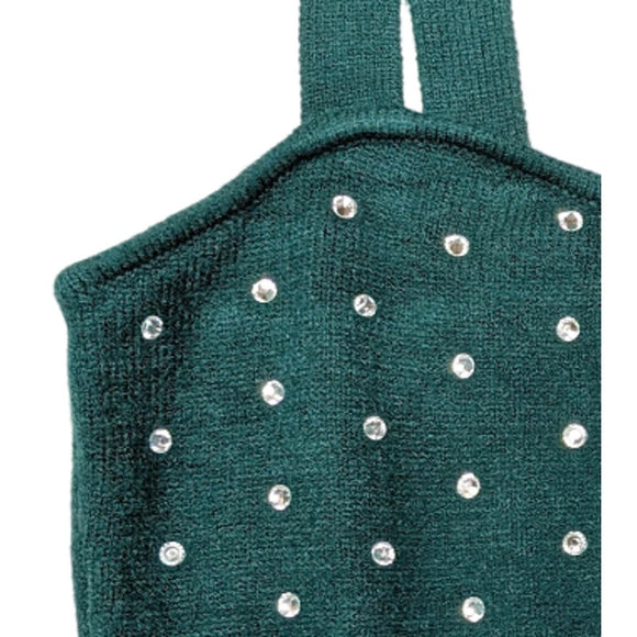 Boston Proper Sweater Tank with Rhinestone embellishments Size XL