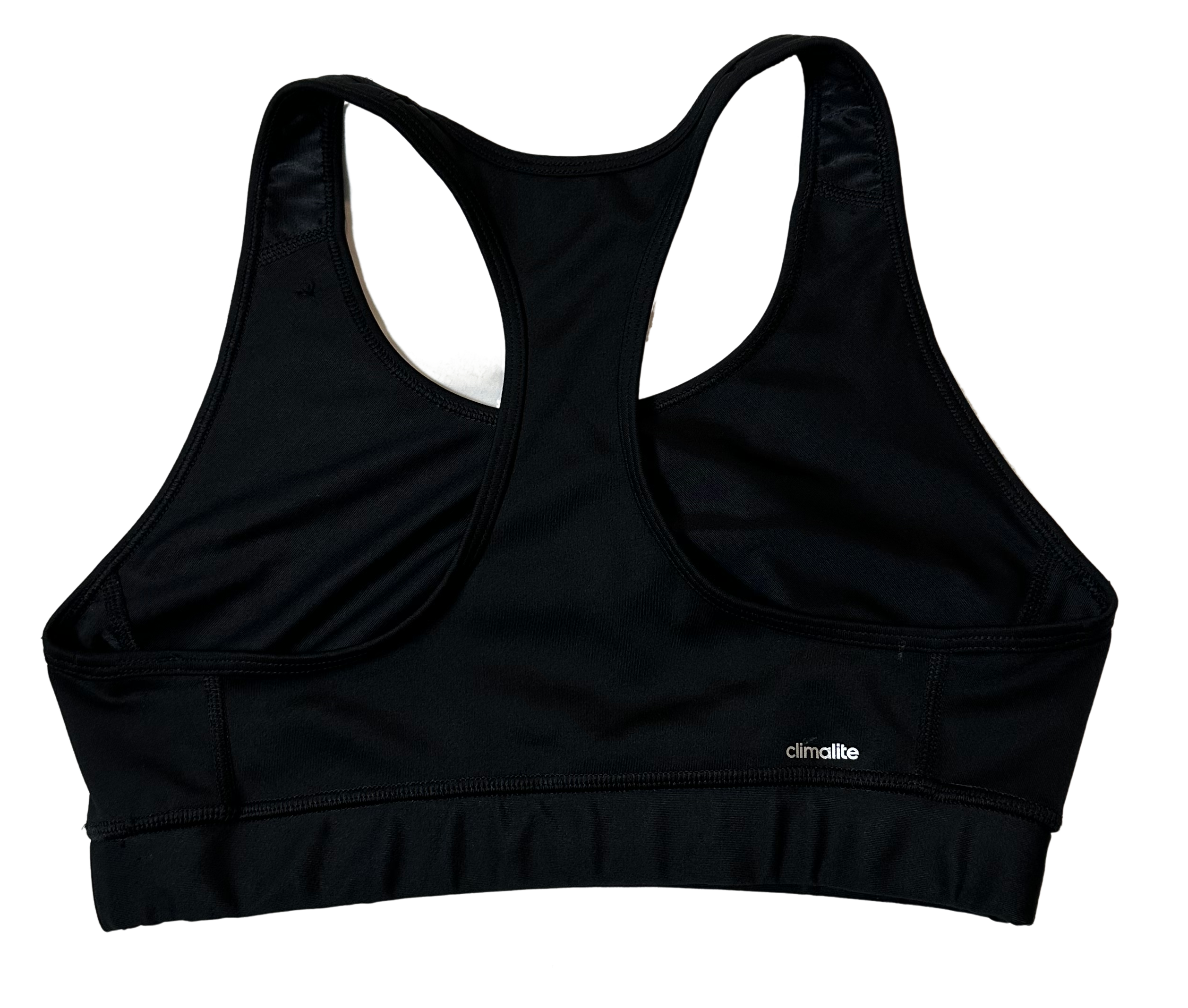 Adidas Techfit Climate Black Sports Bra size Medium Get ready to crush your workout with this Adidas Techfit Climate black sports bra in size medium. Featuring a razor ba