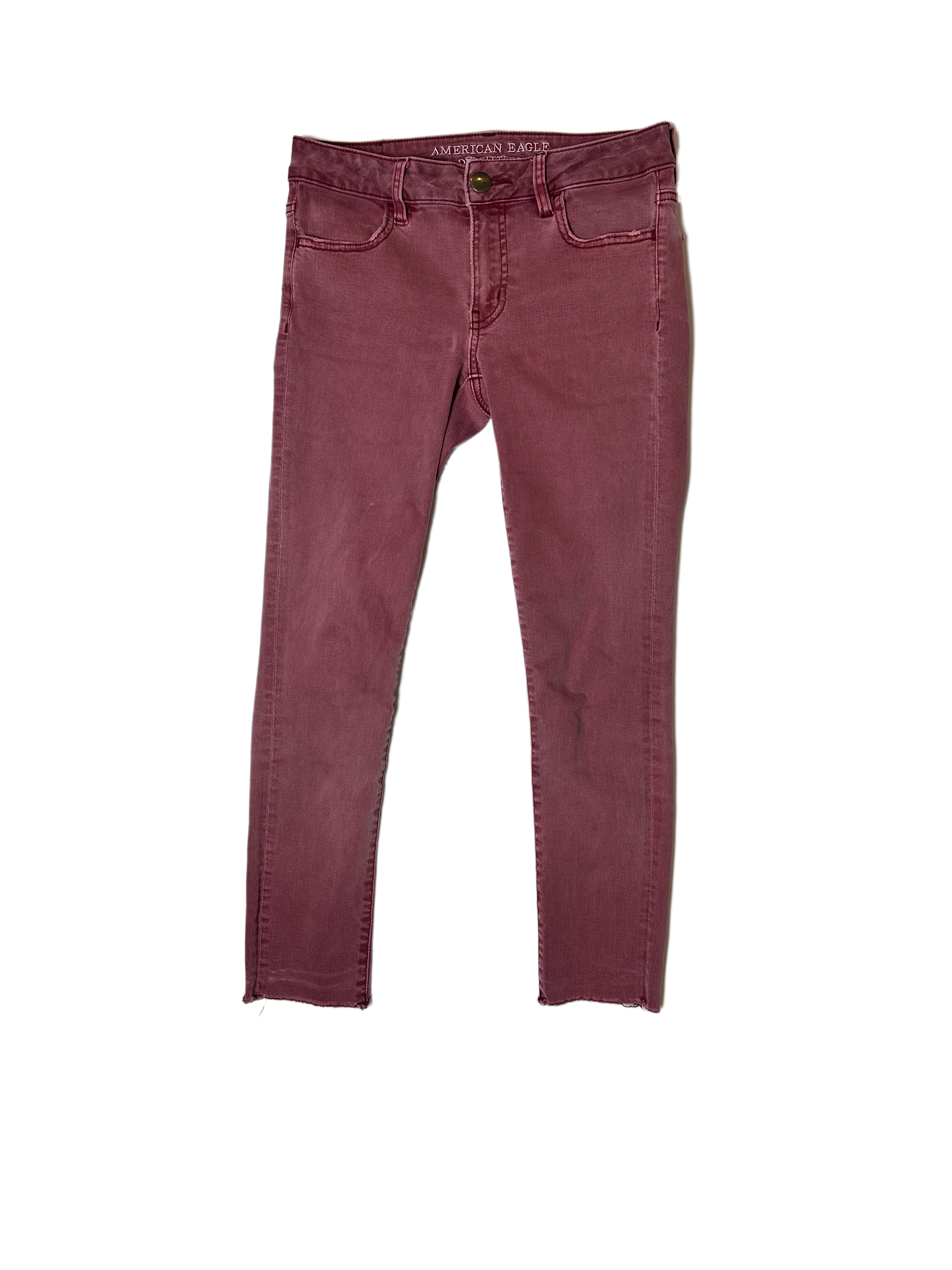 American EagleThese burgundy American Eagle cropped jeggings are ready to stretch the limits of your style! With super stretch material, a cropped length, and in a classic burgundJeansAmerican Eagle Burgundy Cropped JeggingsAmerican Eagle Burgundy Cropped Jeggings