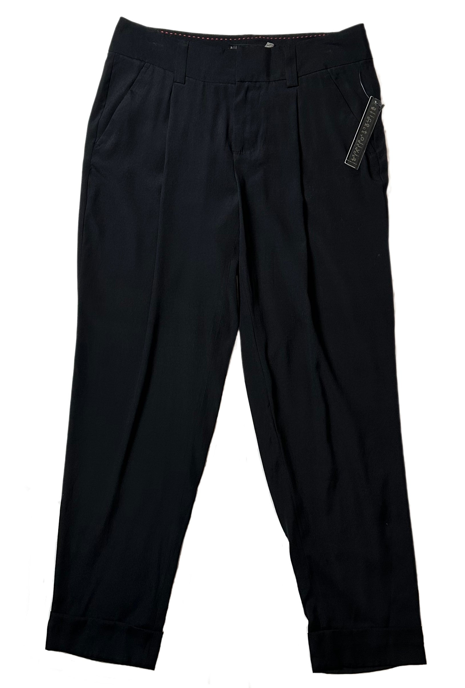 Alice + Olivia Black Cropped Silk Ankle Pants - NWT New With Tags Alice + Olivia Black silk ankle pants! Crafted with luxurious silk and pockets to hide your treasures,PantsAlice + Olivia Black Silk Ankle Pants - NWTAlice + Olivia Black Silk Ankle Pants - NWT