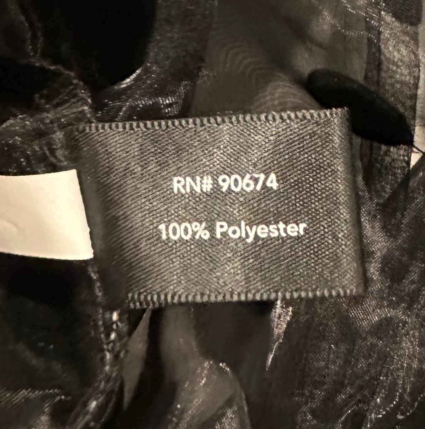 Boston Proper Sheer Black Polka Dot Balloon 3/4 Sleeve Button Up Collar Blouse size Small