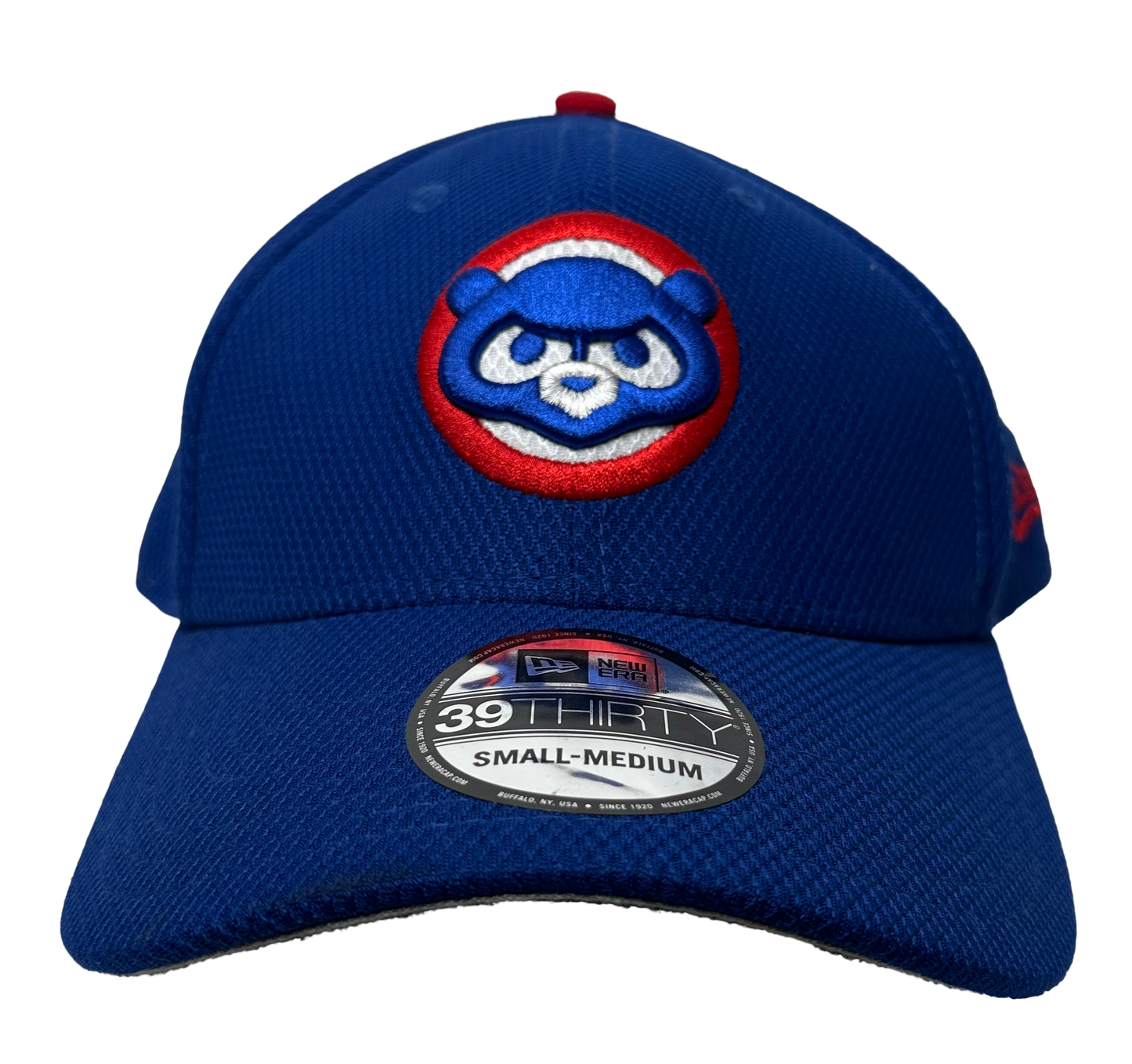 Chicago Cubs Bear Face S/M Flex Genuine Merch New Era Ball Cap