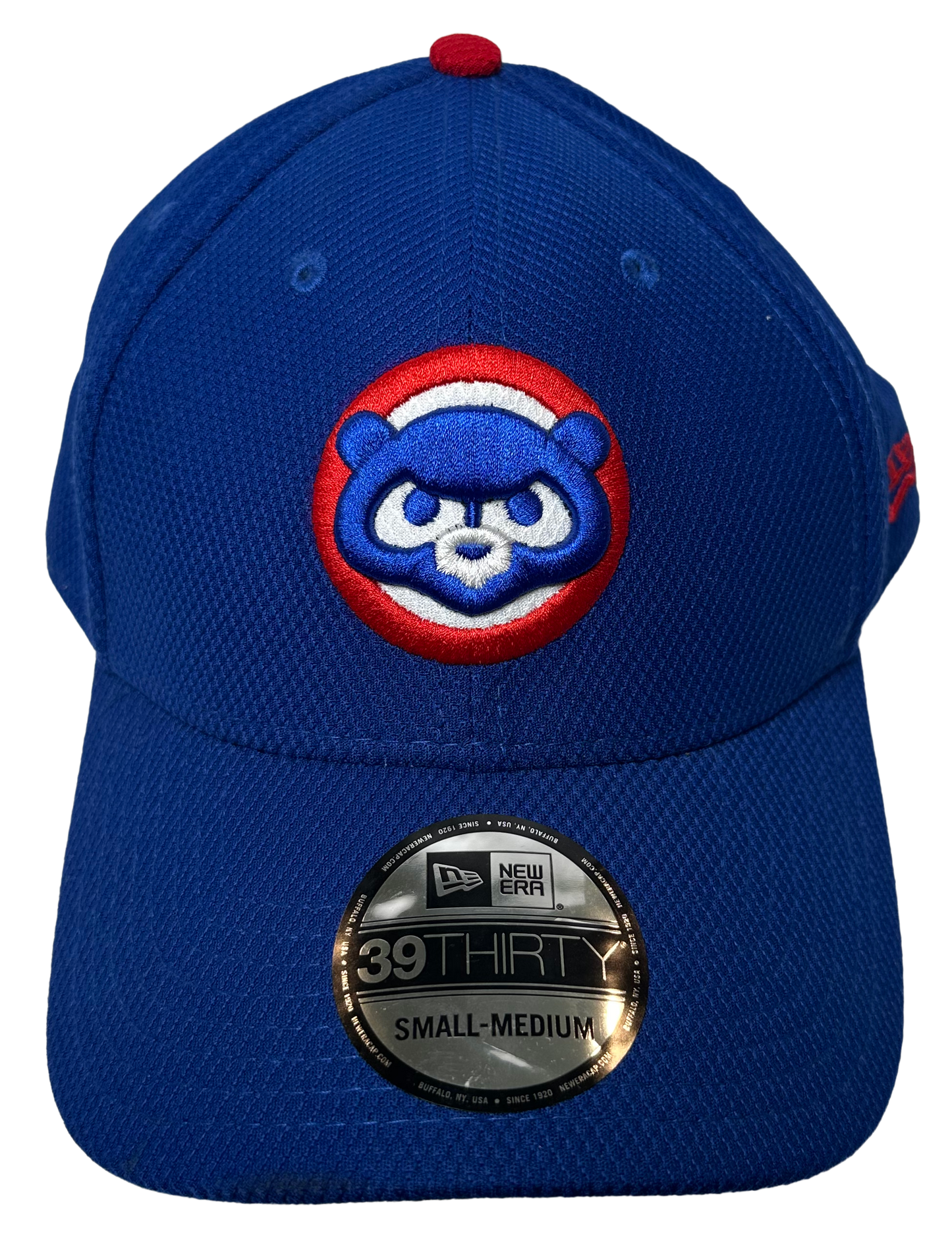 Chicago Cubs Bear Face S/M Flex Genuine Merch New Era Ball Cap
