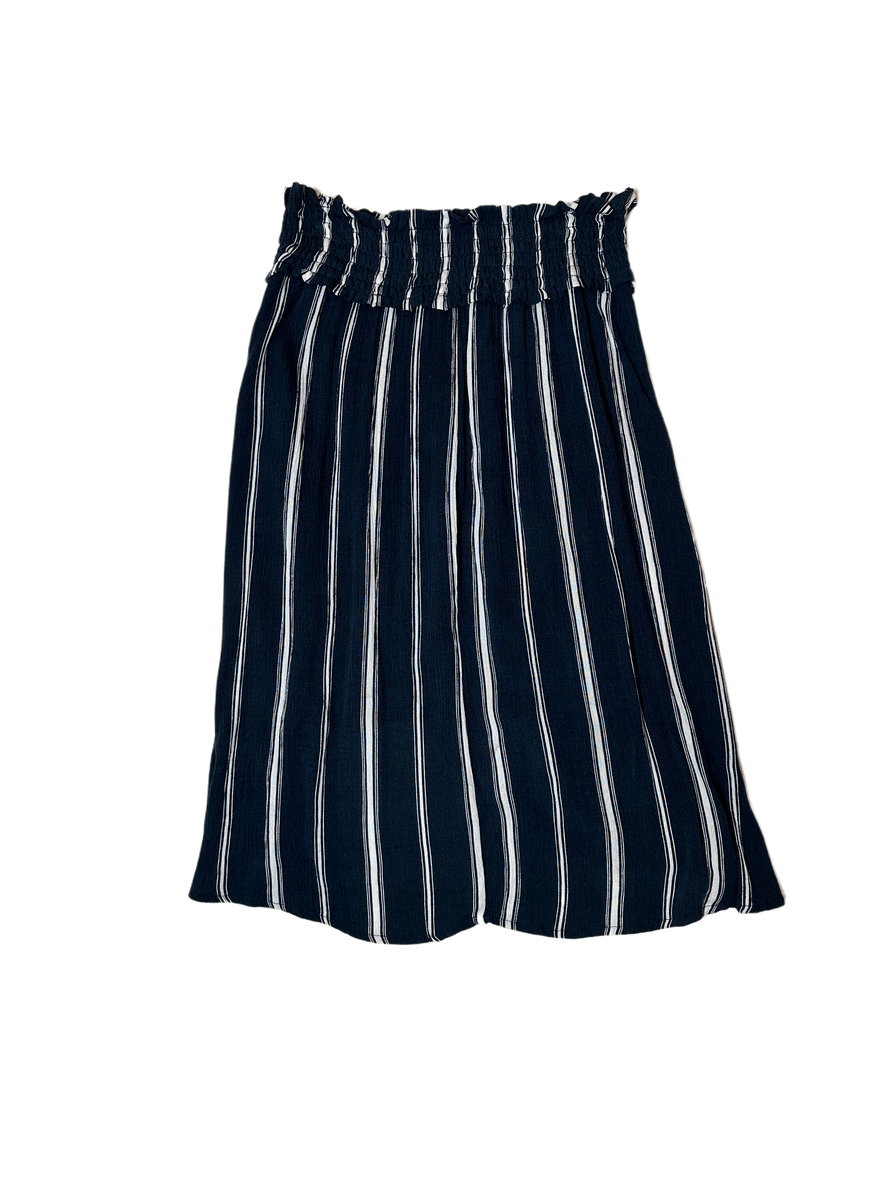 Cotton-On Short High Low Navy Blue & White Stripe Skirton lightweight fabric. Its high-low hem and elastic drawstring waistline make it the perfSkirtsCotton-On Short High Low Navy Blue & White Stripe SkirtShort High Low Navy Blue & White Stripe Skirt