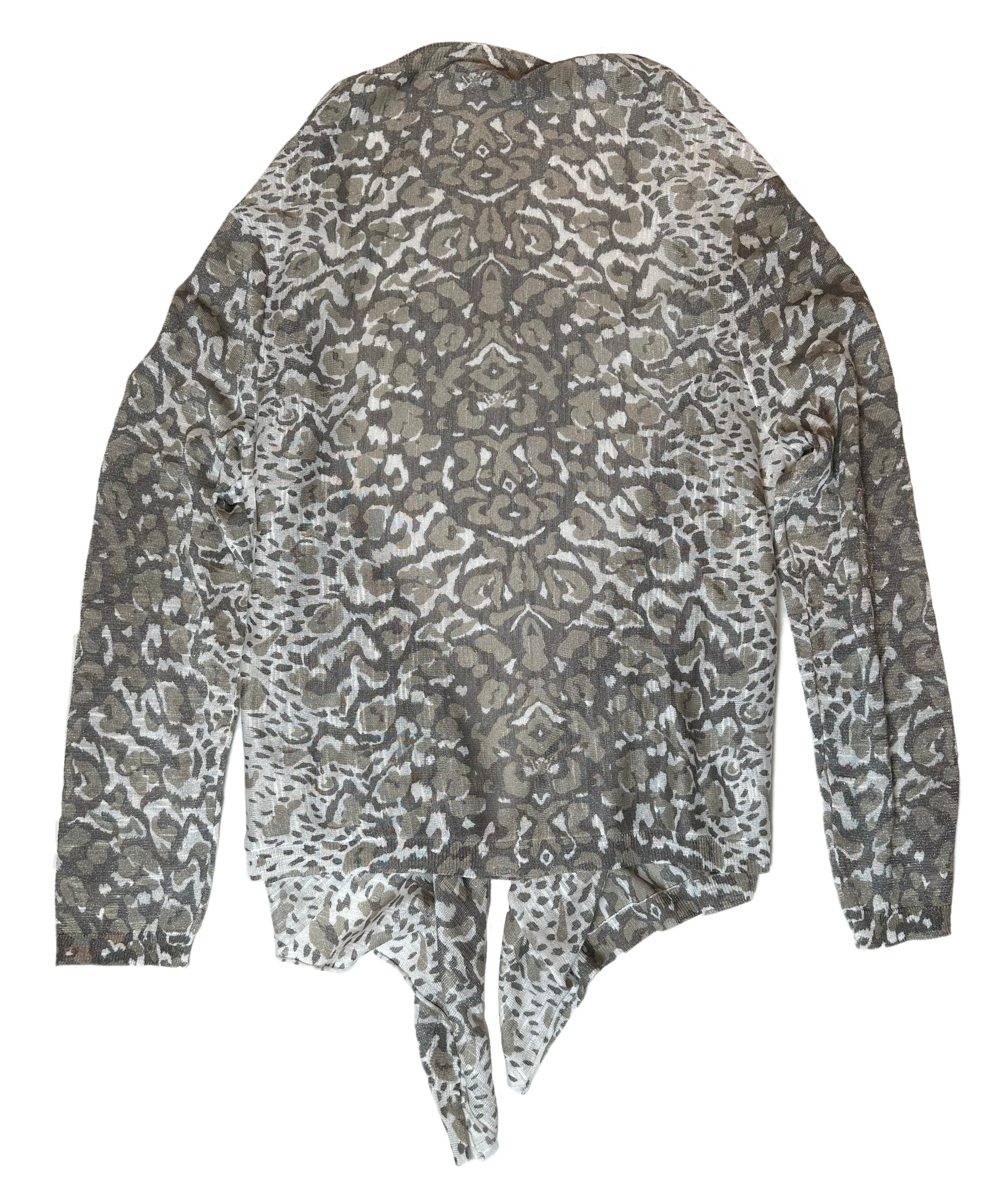 cullenElevate your style with this Cullen cardigan. Lightweight and airy, this long-sleeved cardigan is crafted from a semi-sheer fabric featuring an on trend animal printCardiganCullen Long Sleeve Animal Print Semi Sheer Open Flowy Front CardiganCullen Long Sleeve Animal Print Semi Sheer Open Flowy Front Cardigan