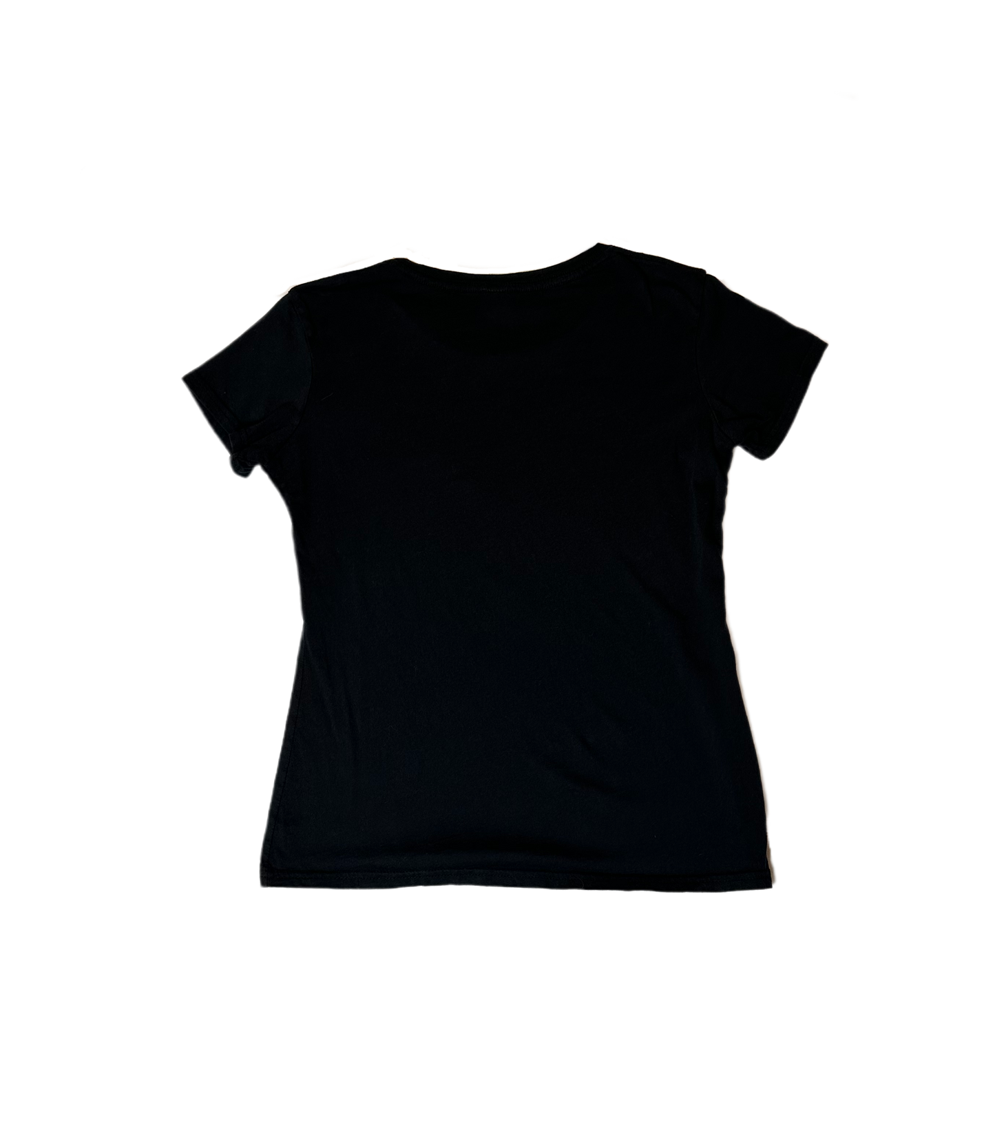 Instant Message Instant Message Black T-Shirt with White Daisy Print This comfortable style is perfect for a laid-back outfit, with its classic short sleeves, crew neck, and chShirts & TopsInstant Message Black T-Shirt with White Daisy PrintInstant Message Black