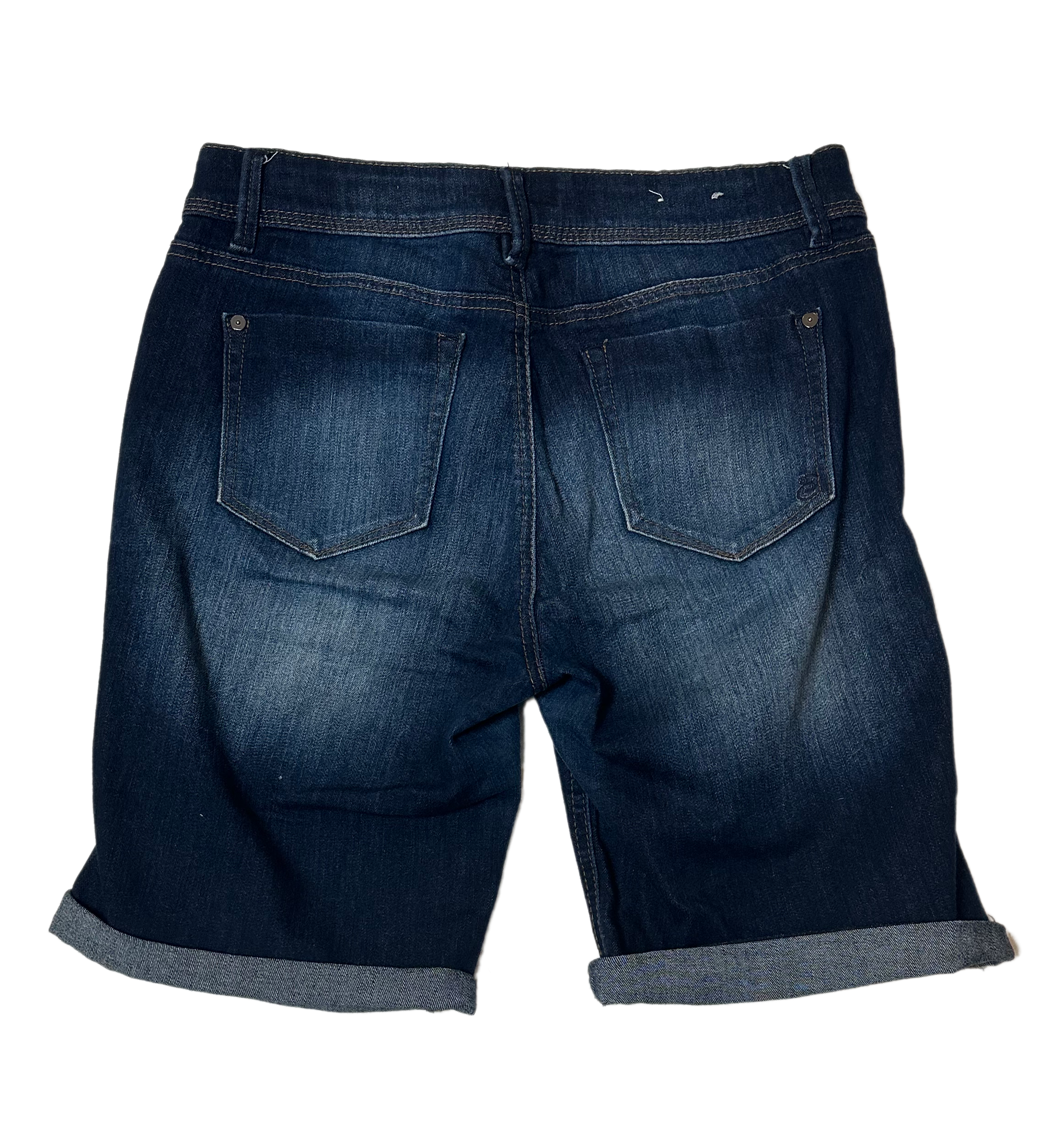 Indigo Rein ForeverBe a denim darling in these Indigo Rein Forever shorts! From the distressed dark wash to the longer style with cuffs, these bad boys are like a love letter to classiShortsIndigo Rein ForeverIndigo Rein Forever