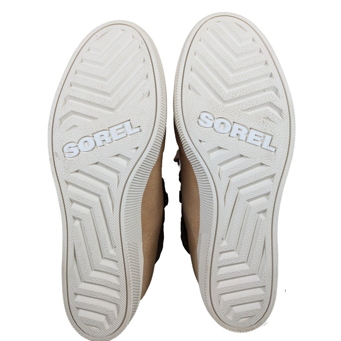 Sorel Women's Out N About Cozy Wedge Tan Suede Size 10 Booties NWOB Step out in style and comfort with these Sorel Out N About Cozy Wedge booties! These stylish boot