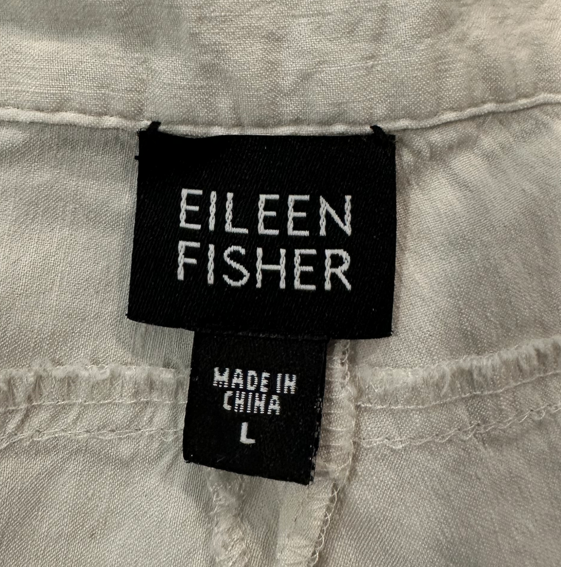 Eileen Fisher Linen Blend White Pants size Large