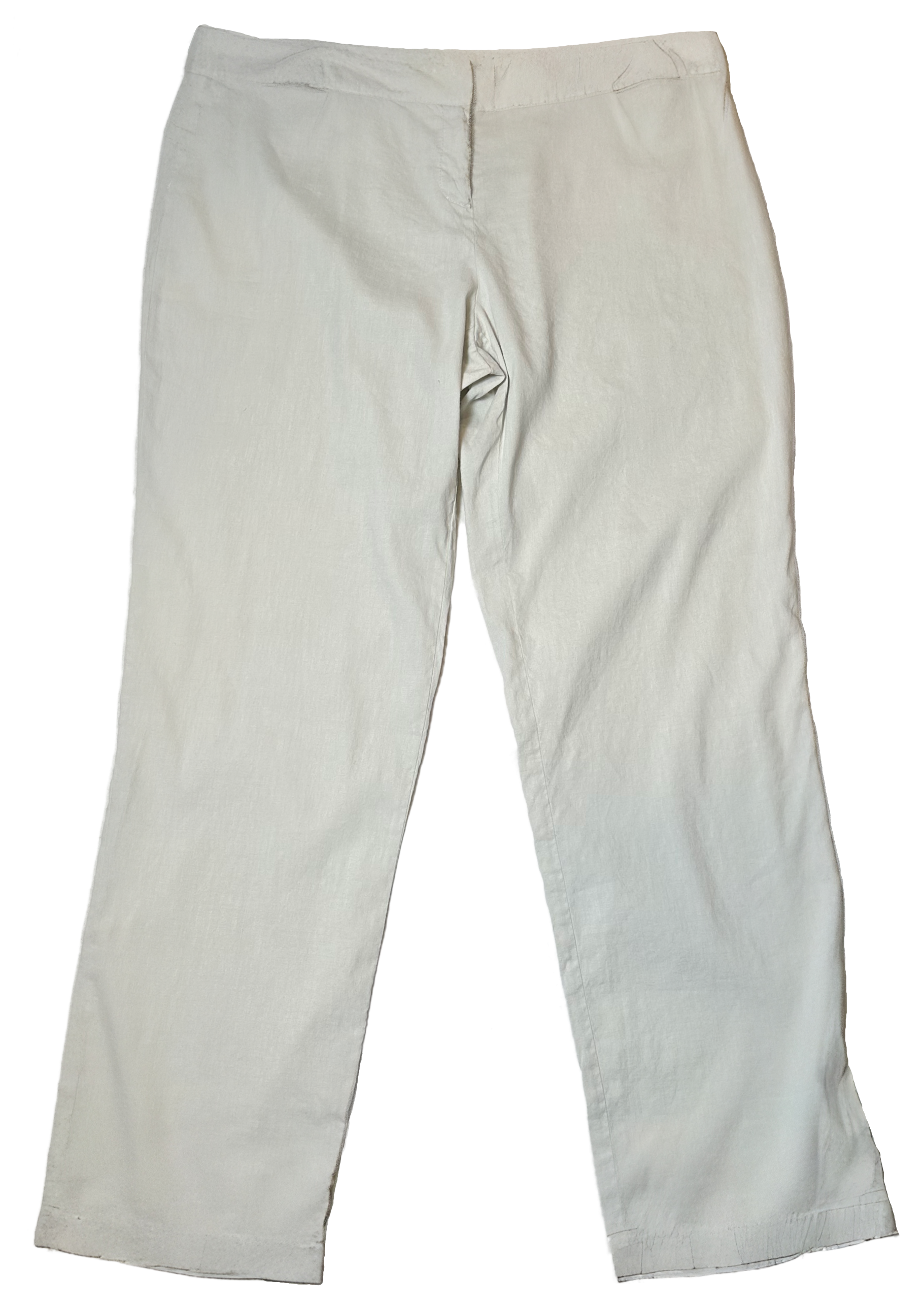 Eileen Fisher Linen Blend White Pants size Large
