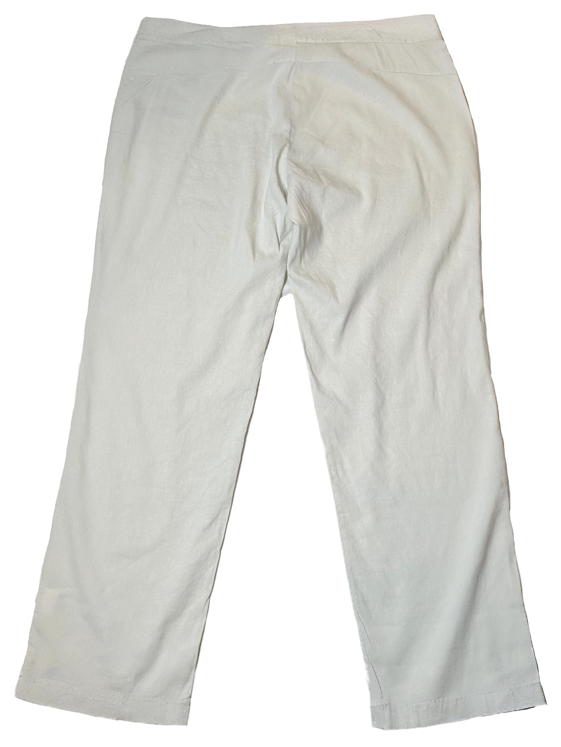 Eileen Fisher Linen Blend White Pants size Large