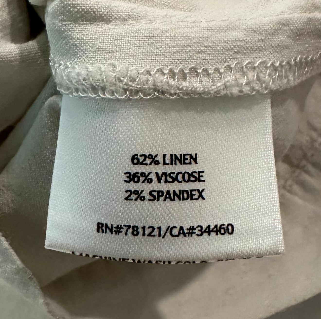Eileen Fisher Linen Blend White Pants size Large
