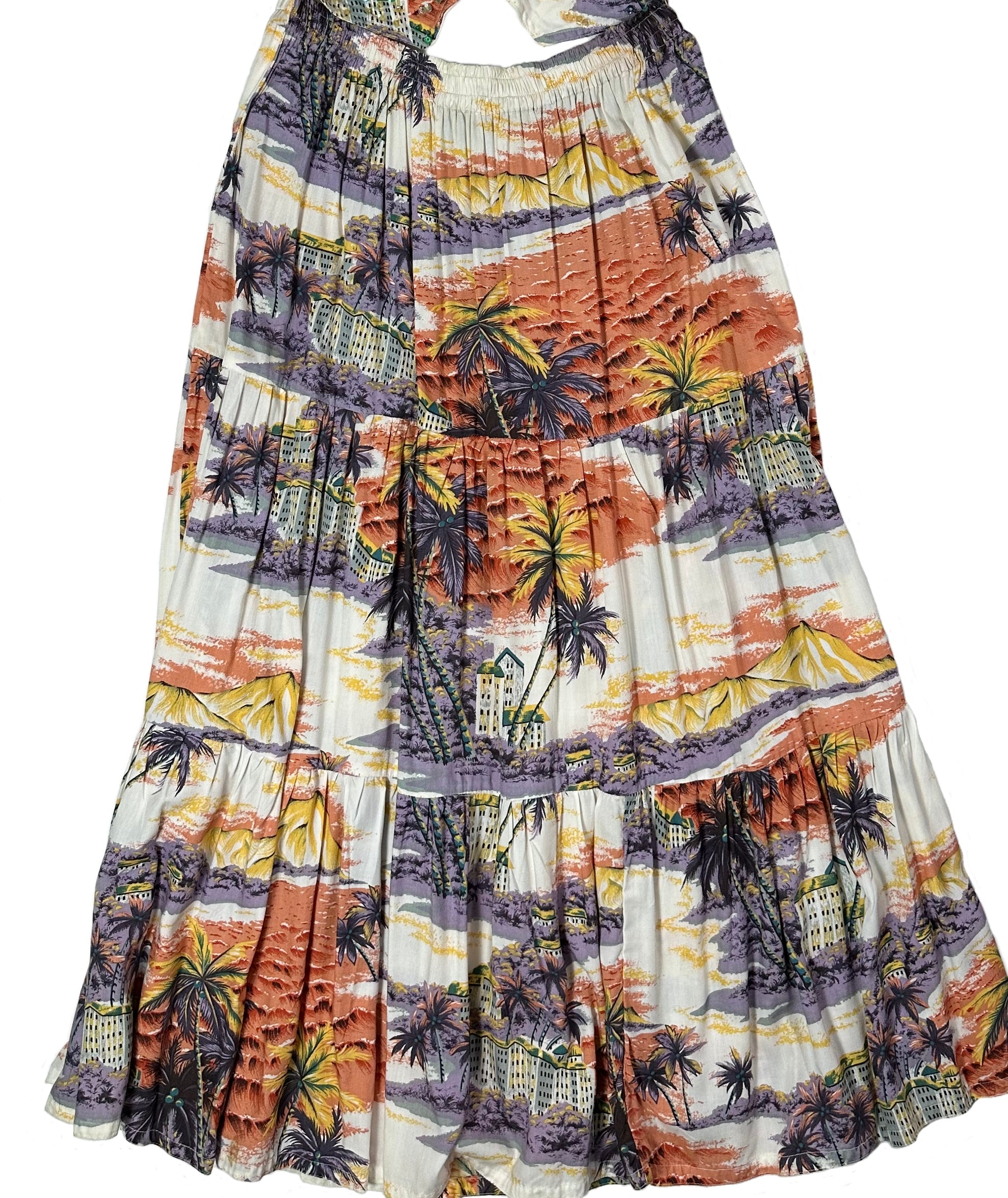 Faith Long Tiered Skirt with Vest with Sequins Size Small