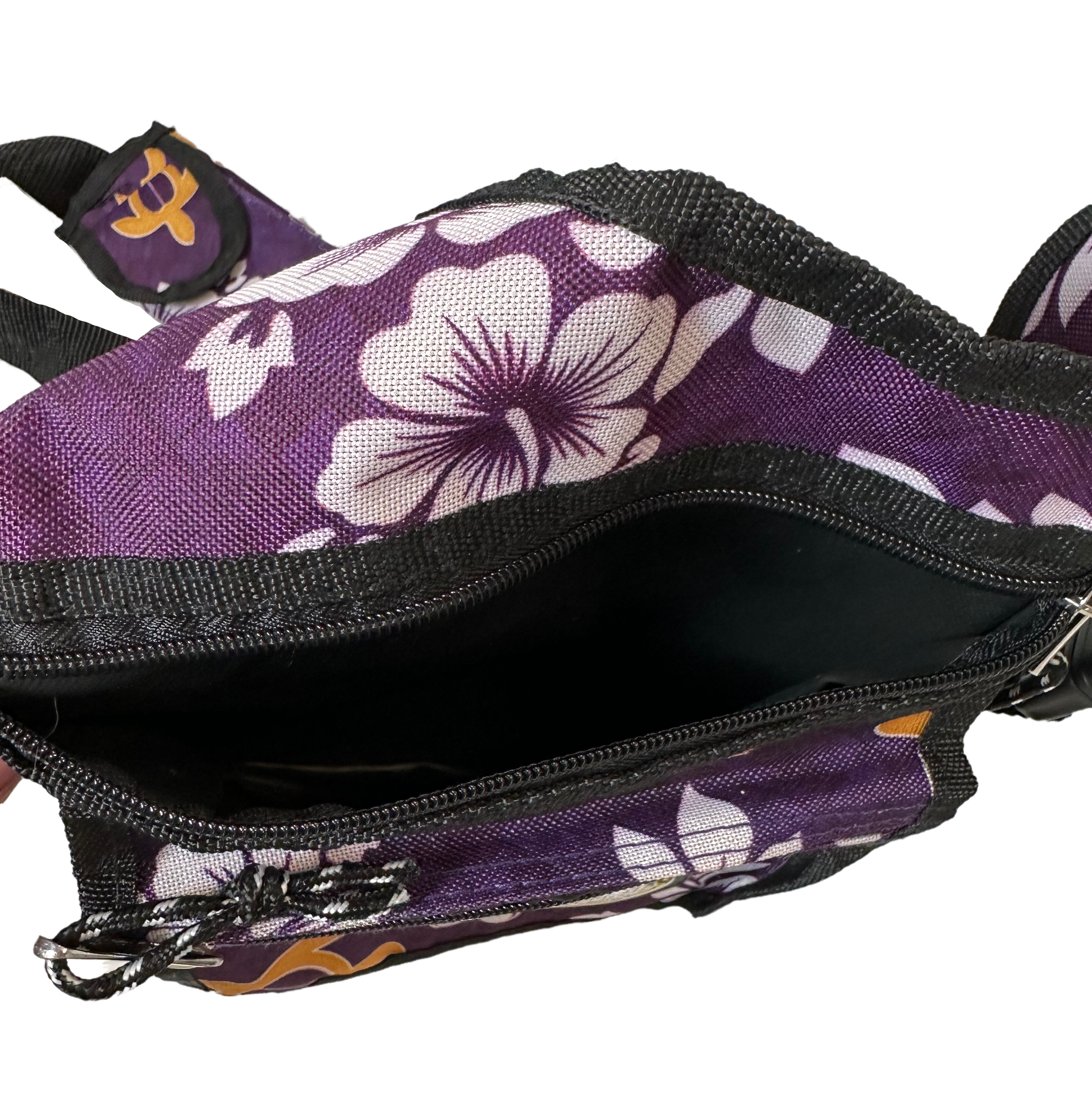 Hawaii Spirit Crossbody Bag Purple Tropical Print - EUC  Carry a piece of paradise with you wherever you go with this Hawaii Spirit Crossbody Bag in a beautiful purp