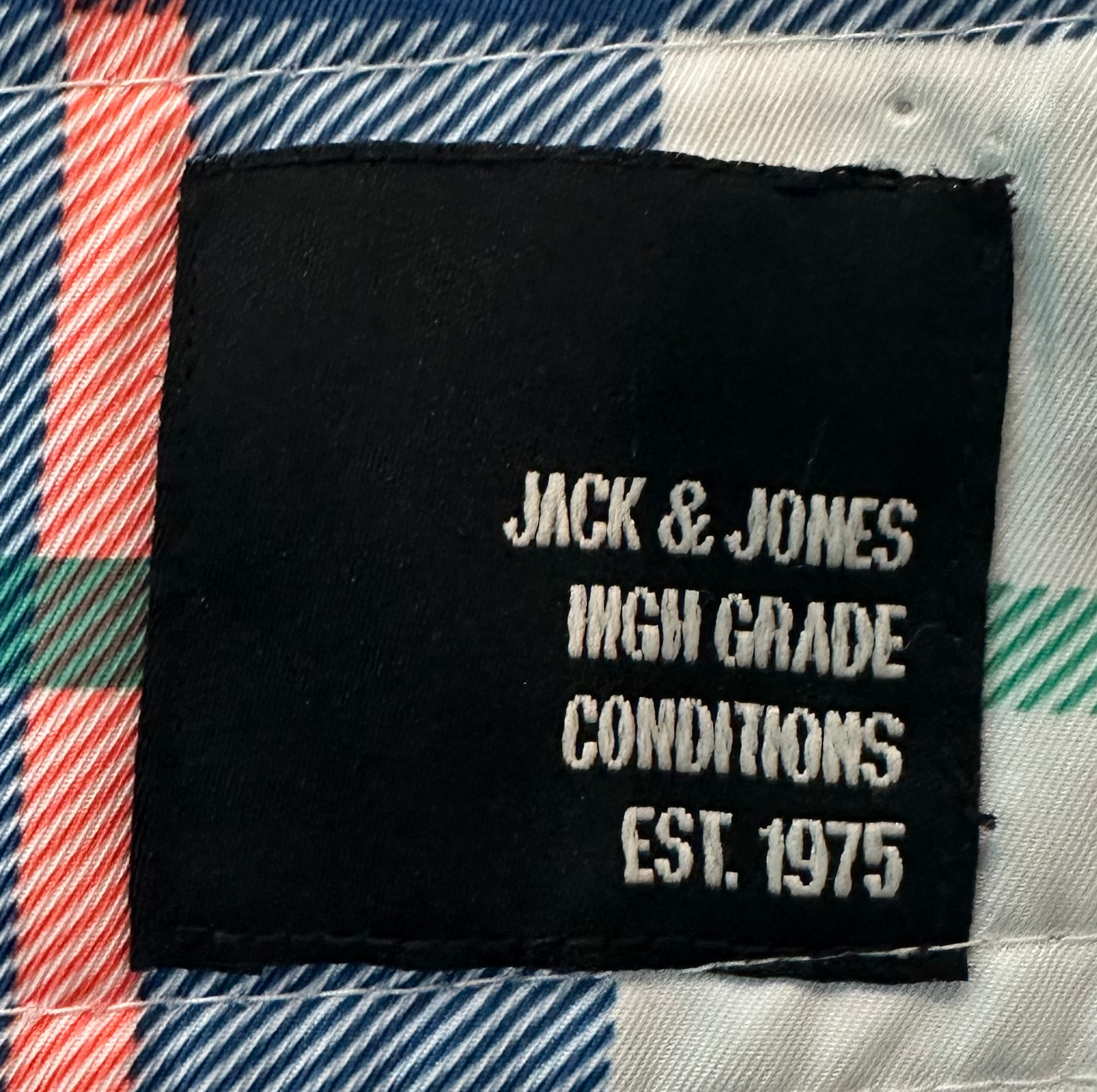 Jack & Jones Men's Plaid Swim Shorts size Medium