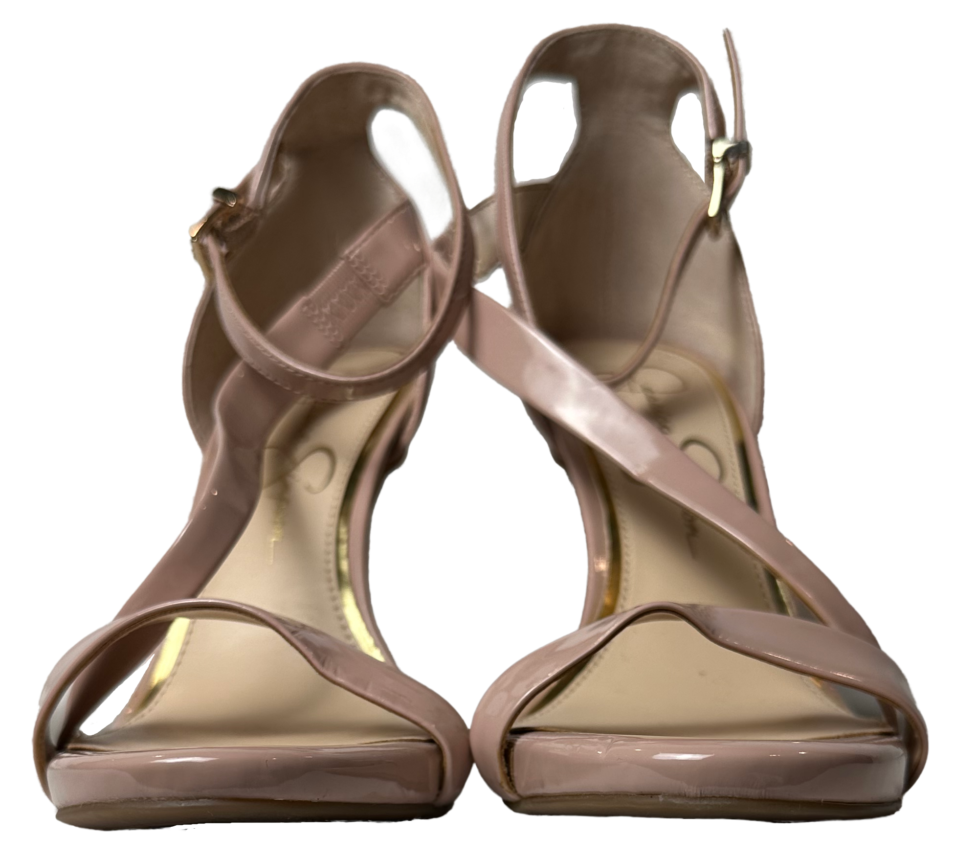 Jessica Simpson Rayli Blush Strappy Heels size 7.5 NWOB