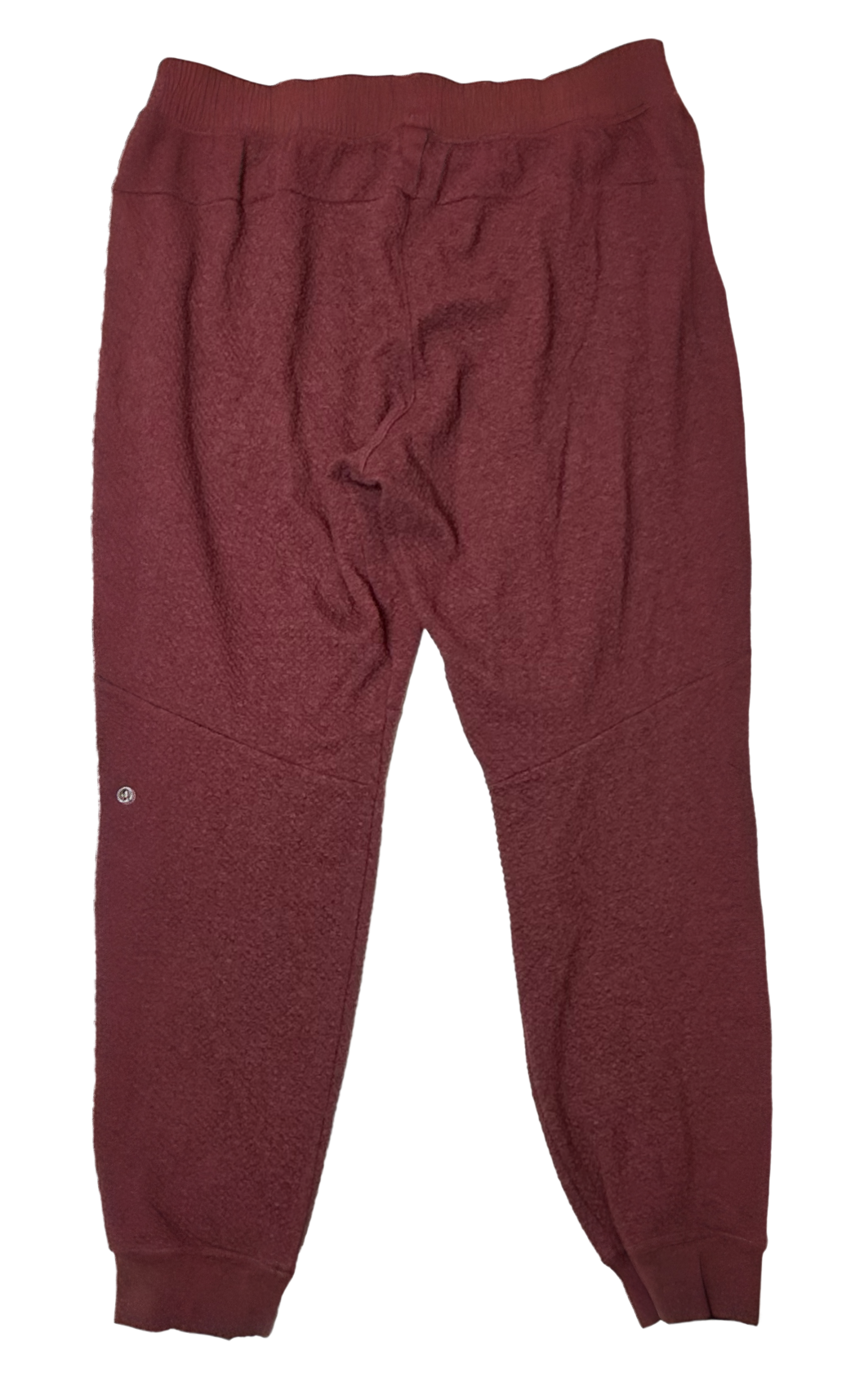 Lululemon RARE At Ease Textured Double Knit Cotton Joggers Men Large Maroon XL