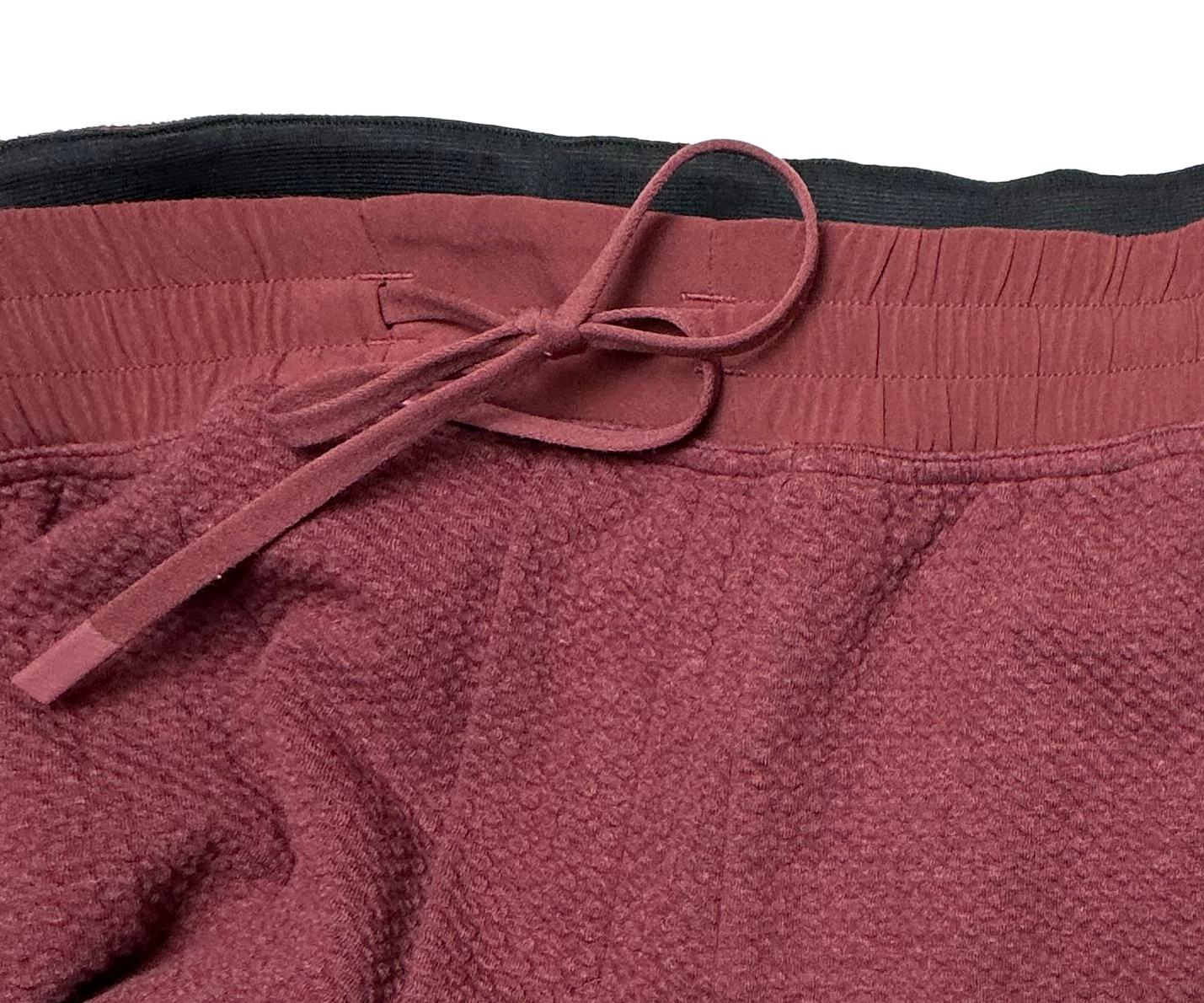 Lululemon RARE At Ease Textured Double Knit Cotton Joggers Men Large Maroon XL