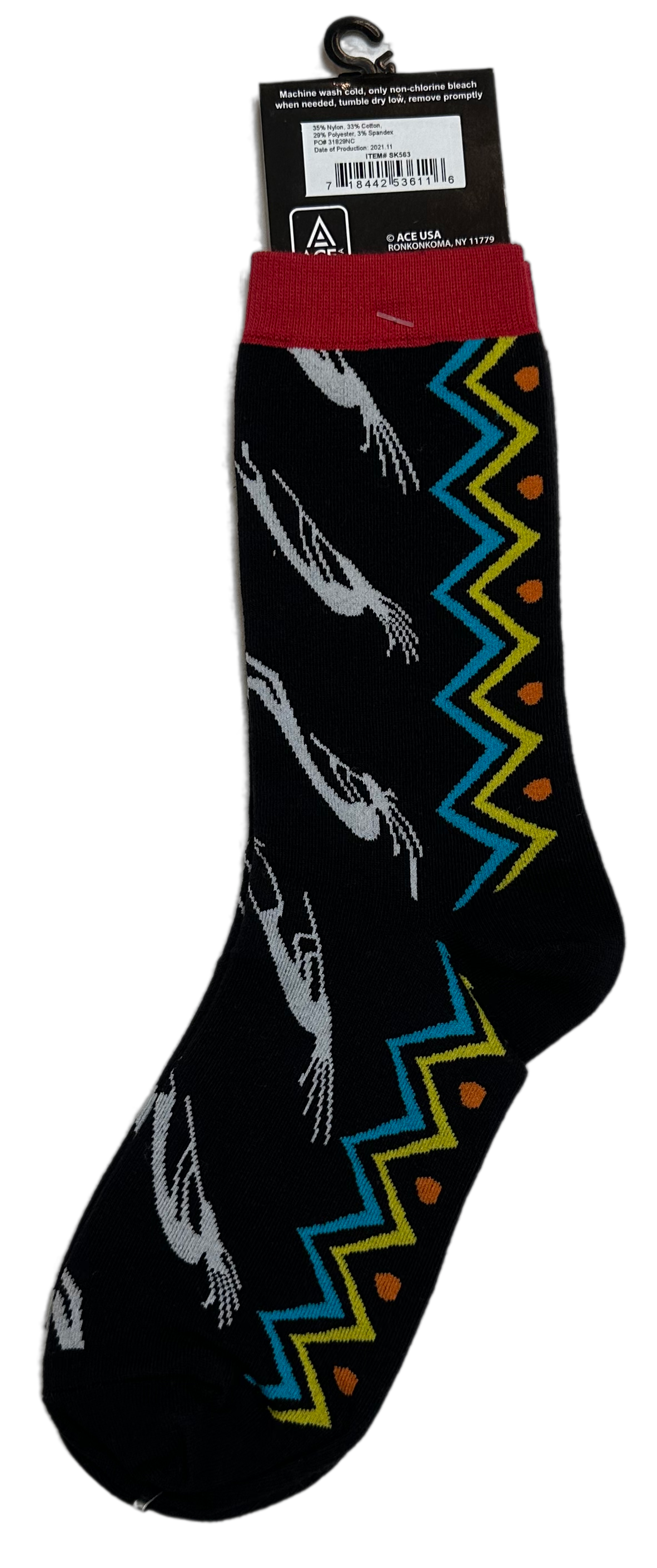 Ace Socks feature Kokopelli's Parade Print in vivid, multi-colored hues. Crafted from quality materials, they are new with tags and perfect for brightening up any ousocksAce Socks with Kokopelli's Parade Print - NWTParade Print - NWT