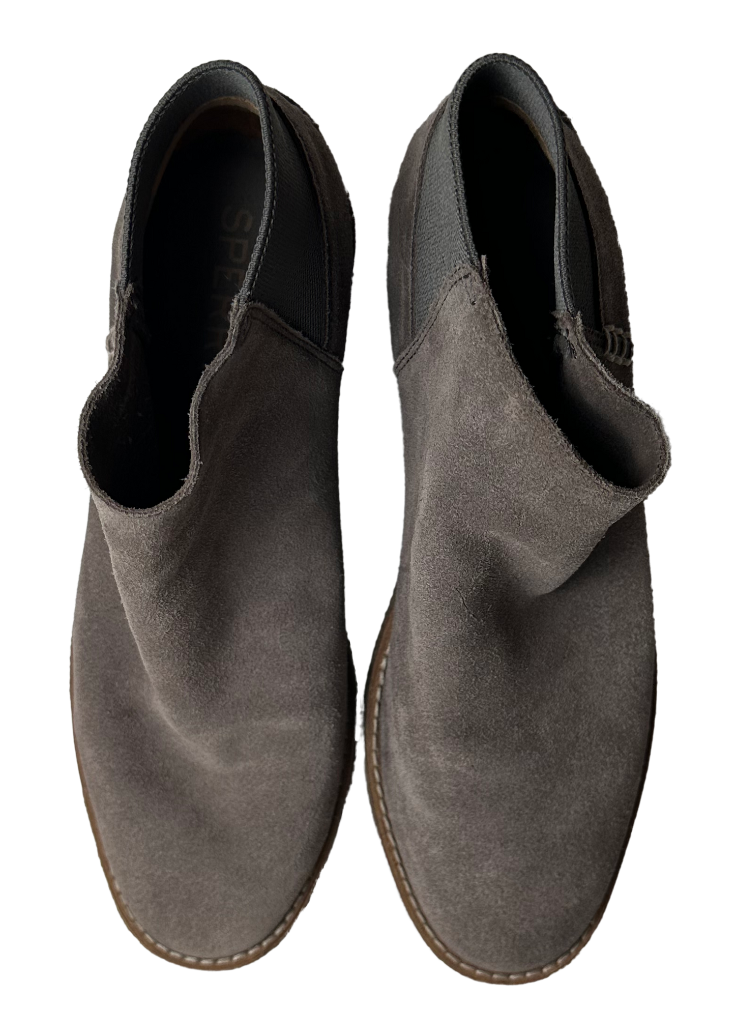 Sperry Women's Grey Maya Lani Suede Chelsea Ankle Boots