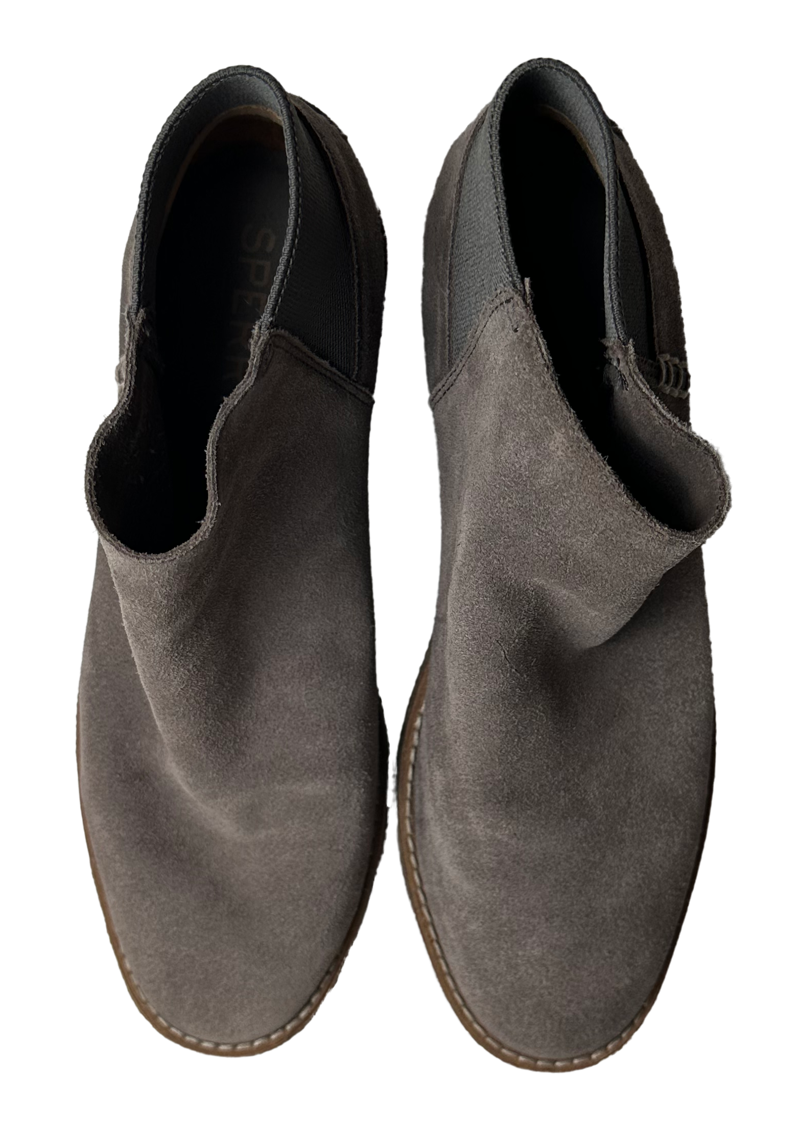 Sperry Women's Grey Maya Lani Suede Chelsea Ankle Boots