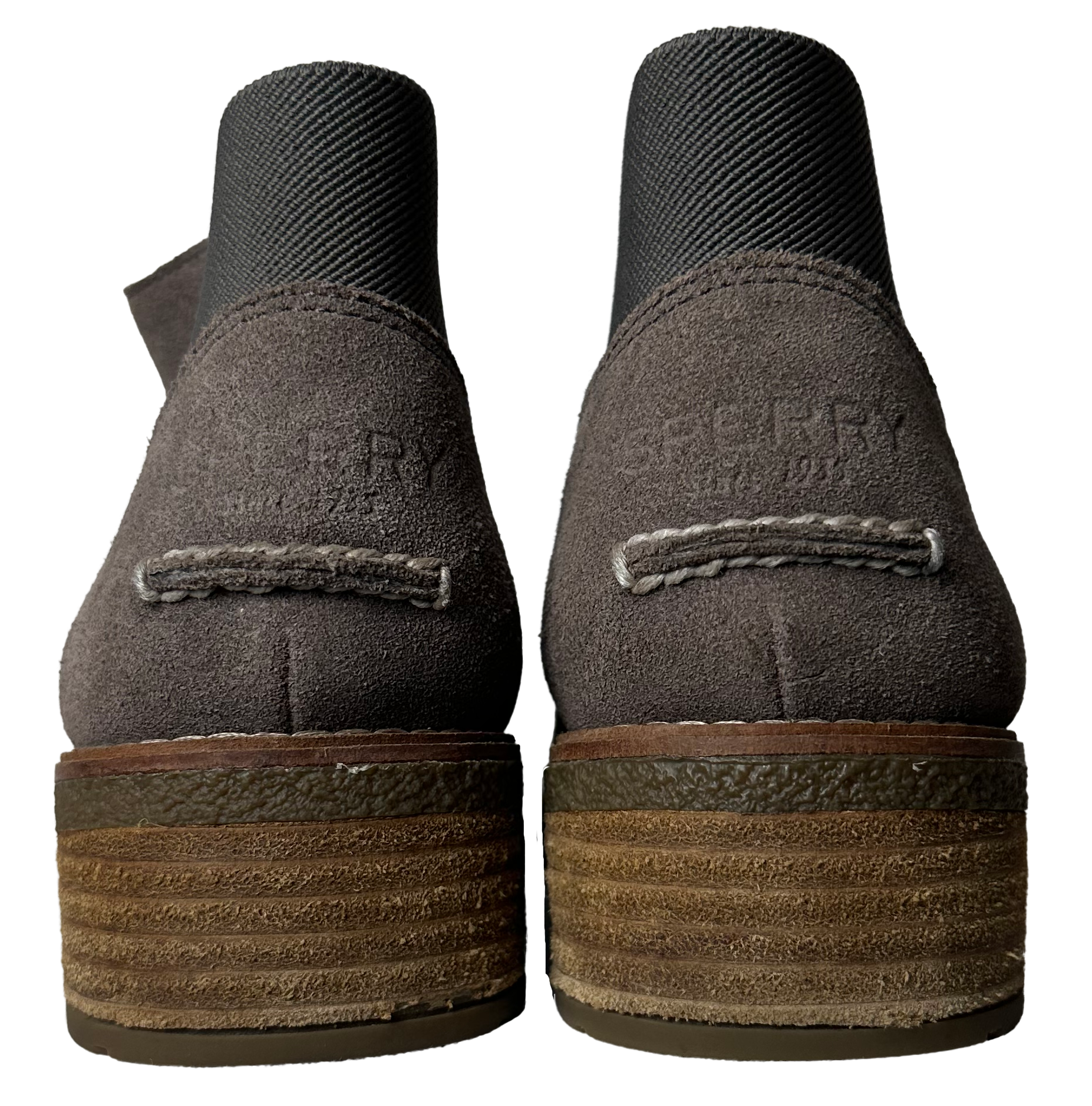 Sperry Women's Grey Maya Lani Suede Chelsea Ankle Boots