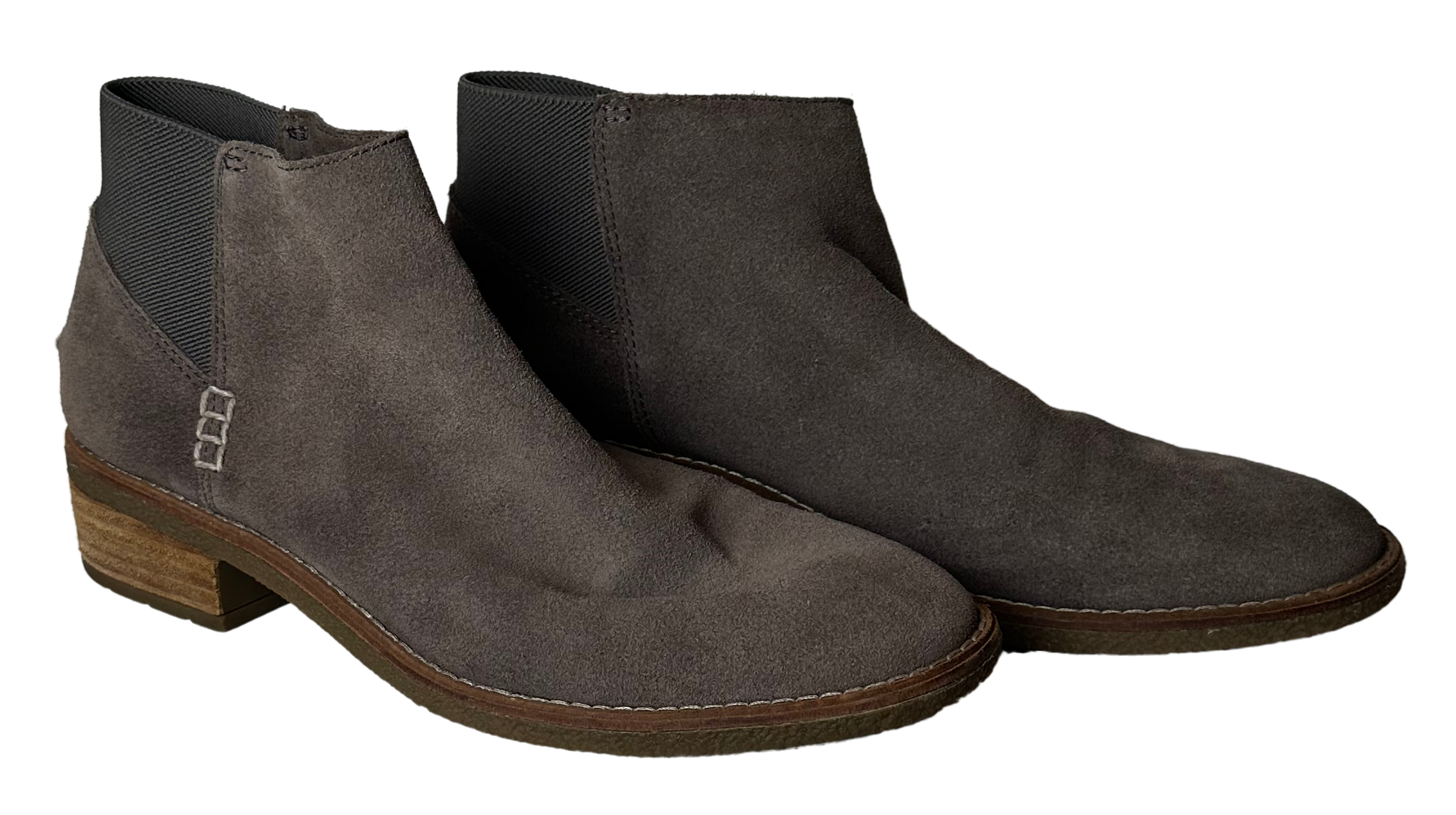 Sperry Women's Grey Maya Lani Suede Chelsea Ankle Boots