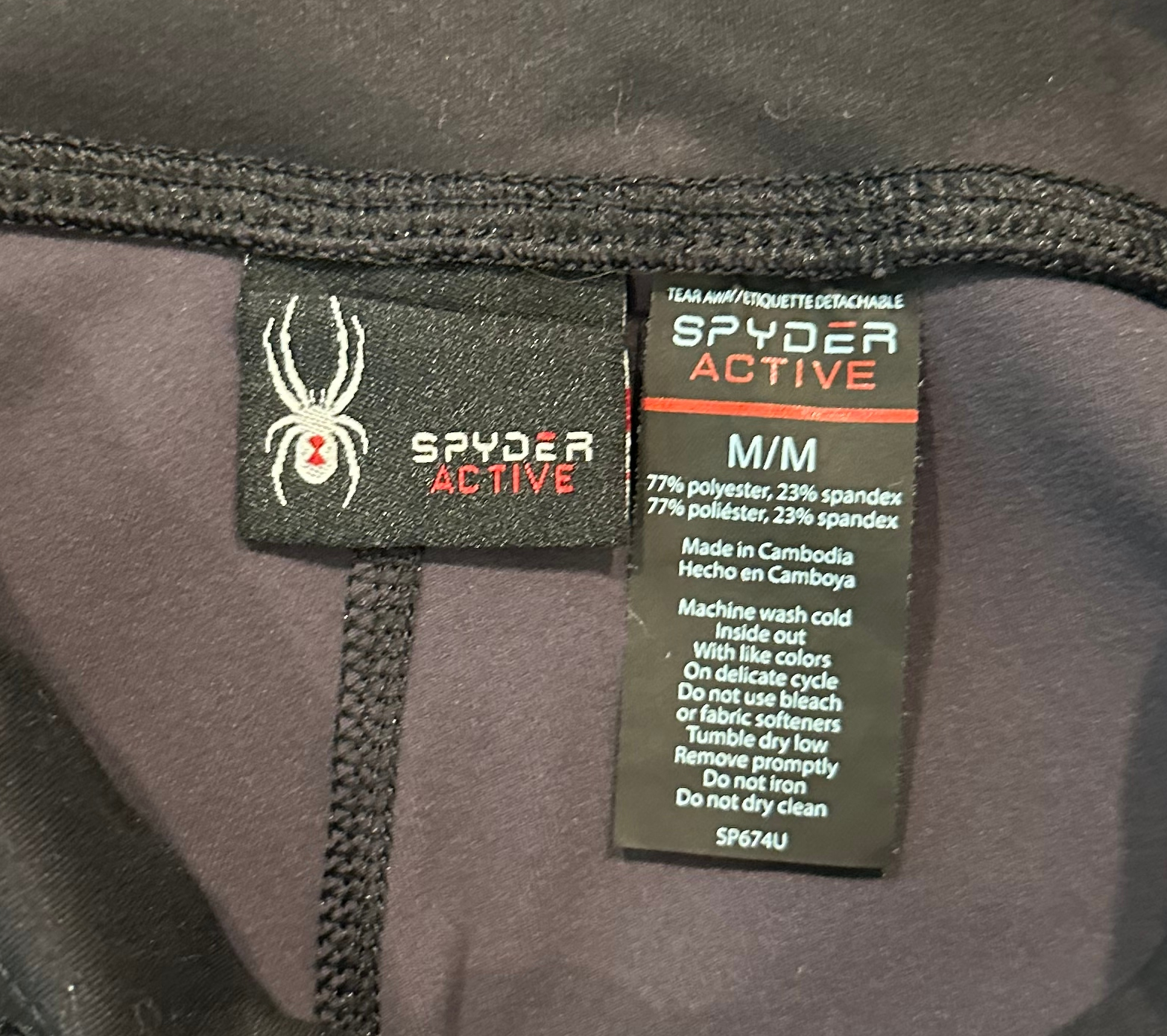 Spyder Active Black Camo Print Jogger Leggings Spyder Active black camo print jogger style leggings! These bad boys boast a drawstring waist to ensure your look is always comfortable, pLeggingsSpyder Active Black Camo Print Jogger LeggingsSpyder Active Black Camo Print Jogger Leggings