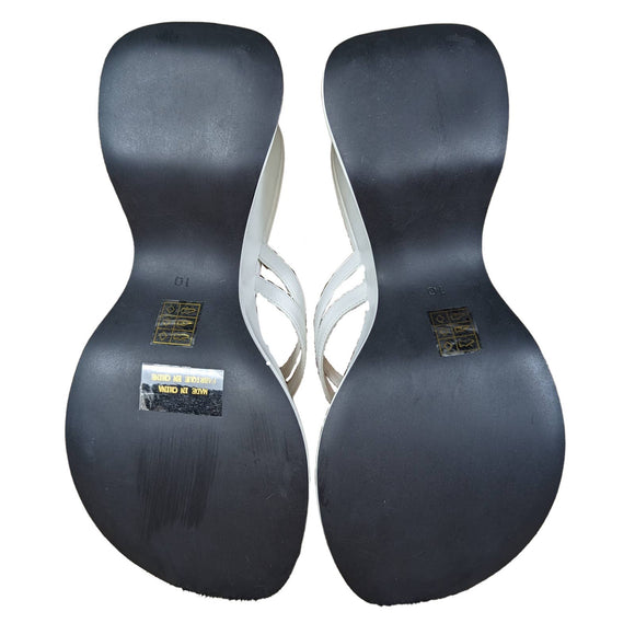 Jeffrey CampbellSuper cute for summer! Jeffrey Campbell White strappy sandals. New without box! Wrapped leather platform. Brand new condition.Jeffrey Campbell White Platform SandalsJeffrey Campbell White Platform Sandals