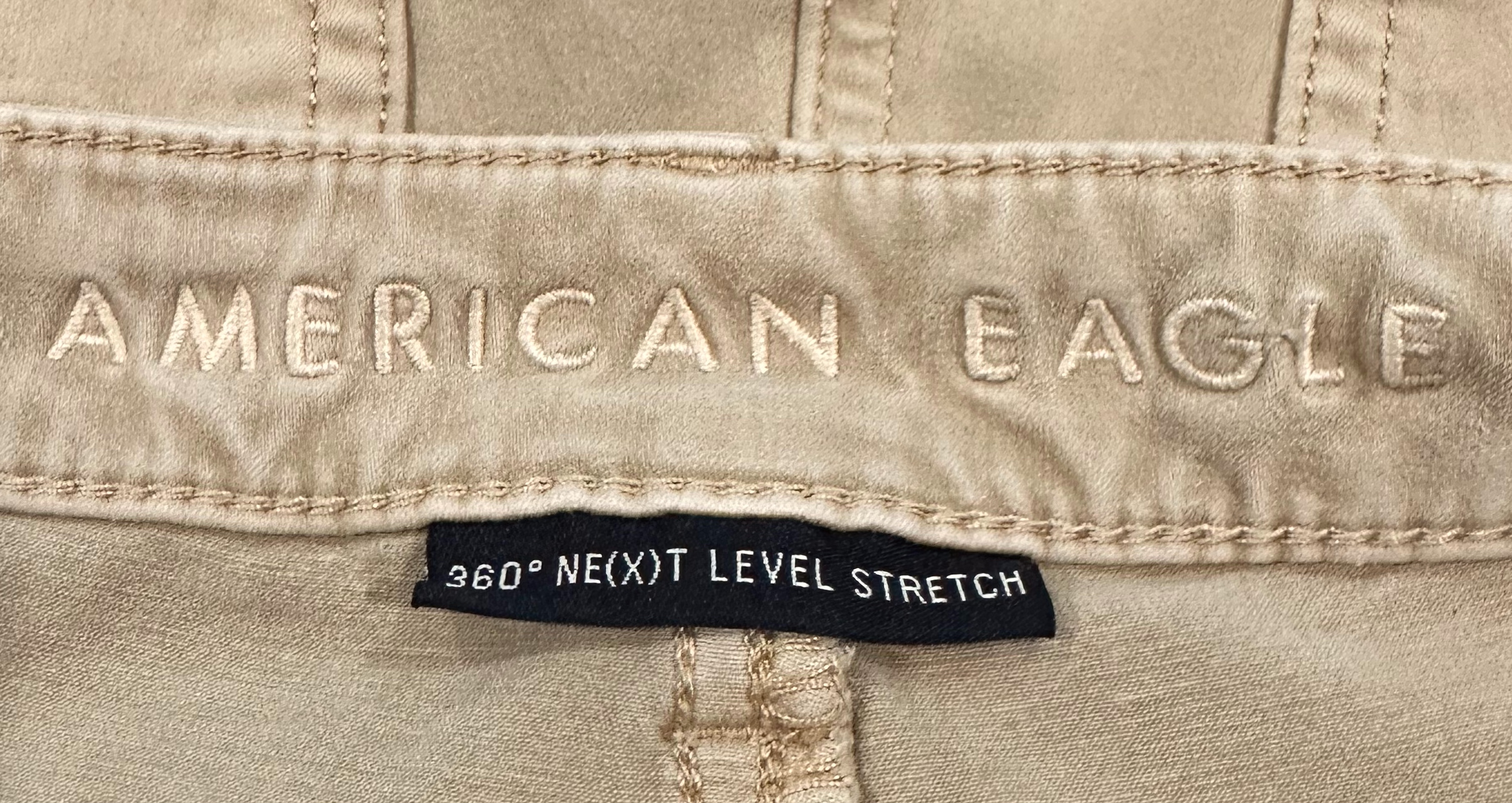 American Eagle Introducing American Eagle Tan Jeggings - the ultimate elevated basic! With a classic tan shade and classic jean pocket flair, these jeggings are made for slaying.PantsAmerican Eagle Tan JeggingsAmerican Eagle Tan Jeggings