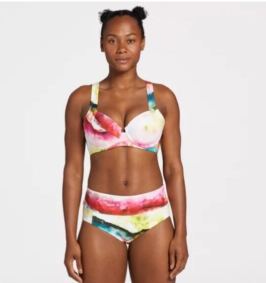 CALIA by Carrie Underwood Tie Dyed 2-piece Underwire swimsuit Get ready to make a splash with the Calia Tie Dyed 2-piece swimsuit! Designed by Carrie Underwood, this