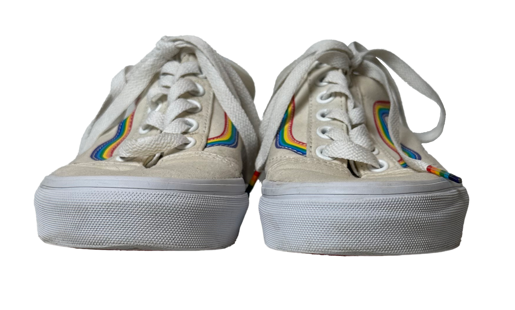 Vans Limited Edition Old Skool Rainbow Skate Sneaker Shoes Size 6 Get ready to skate with the Vans Limited Edition Old Skool Rainbow Skate Sneakers! These kicks feat