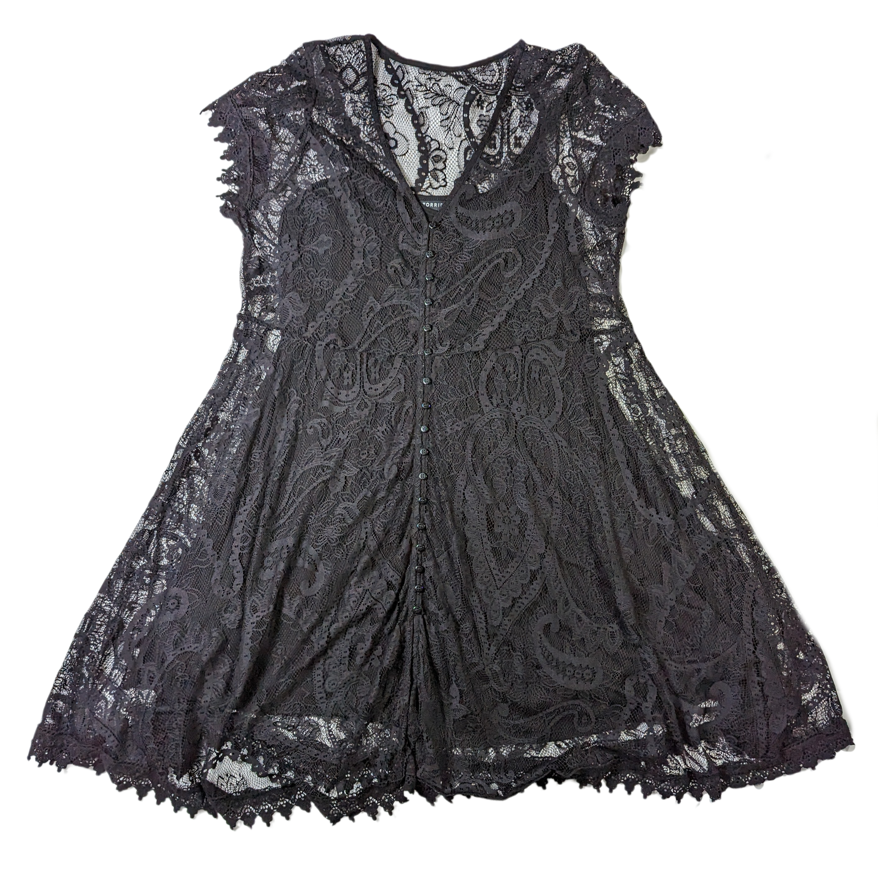 TorridThe Torrid Black Lace Dress is a versatile piece, perfect for a special event. Featuring a lightweight but durable lace fabric with a black lining, the dress has a bdressTorrid Black Lace DressTorrid Black Lace Dress