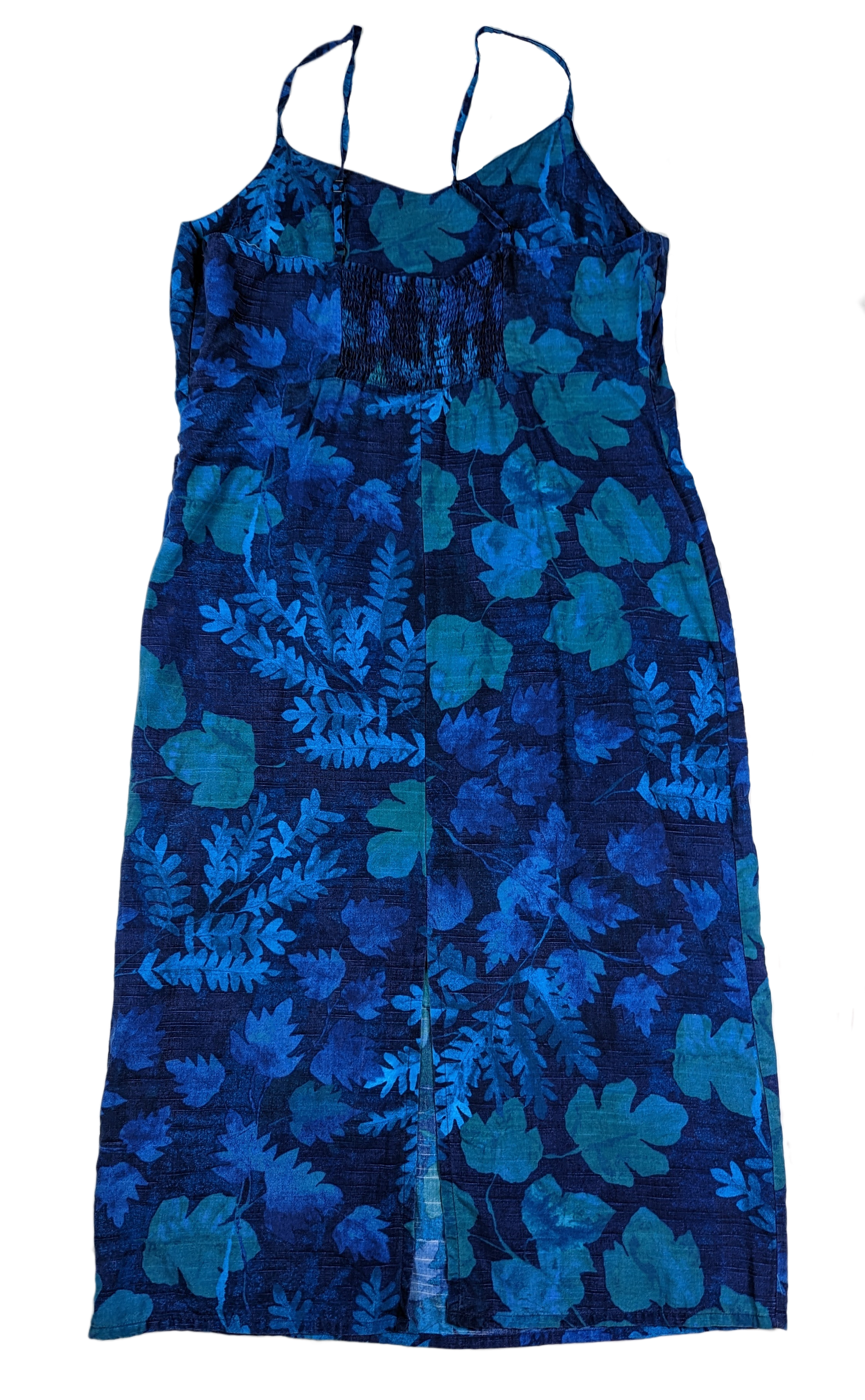 Marks & Spencer Blue Botanical Print Sleeveless dressThis stunning St. Michael From Marks &amp; Spencer dress has got it all-- flirty blue leaf print, silky-smooth Tencel fabric, and a seriously stylish straight fit. PMarks & Spencer DressDresses