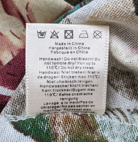 Cellabie White Floral Shift DressLong Sleeved, Roll-tab, Short length, green and pink floral
 Cellabie White Floral Shift DressDresses