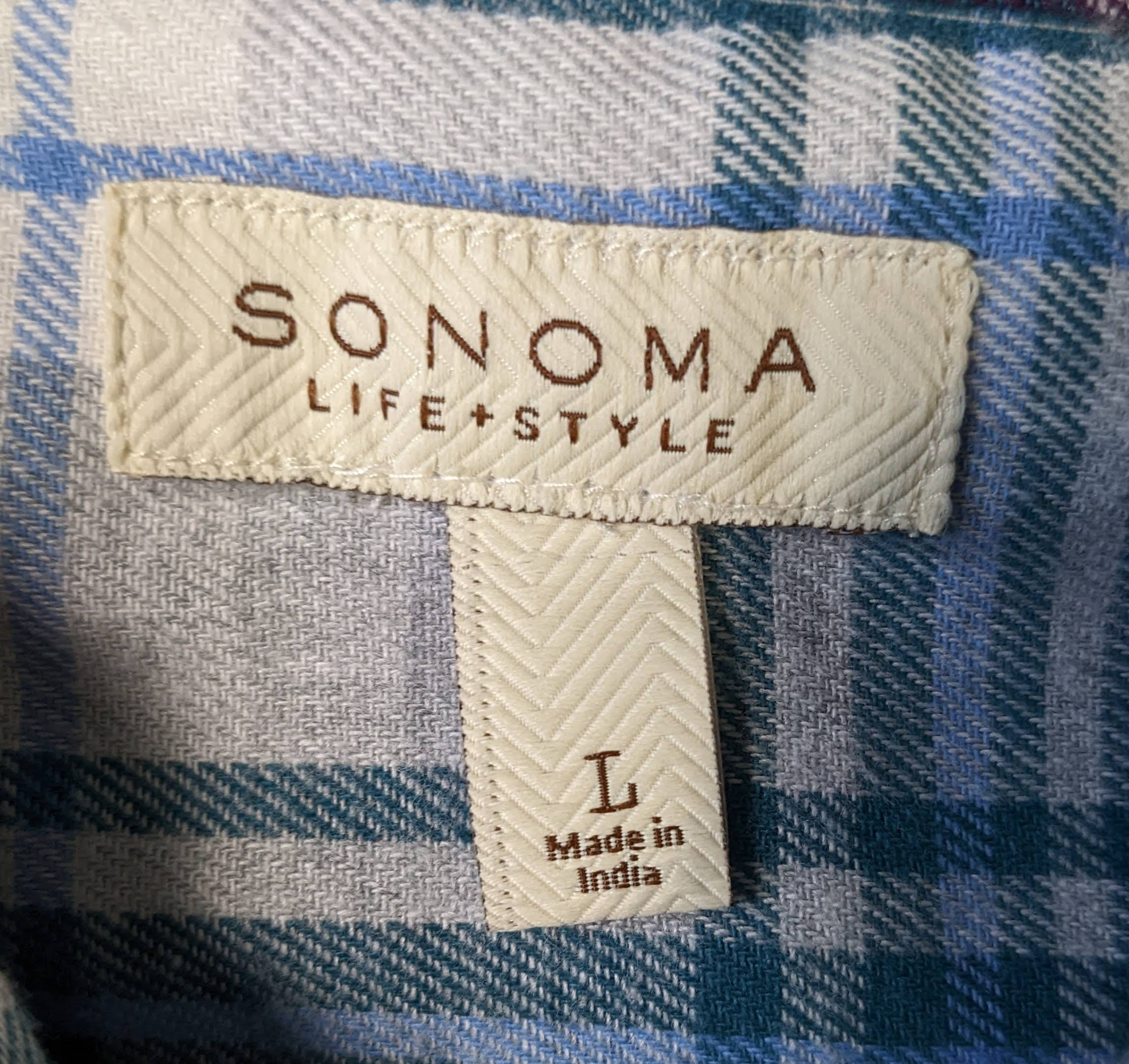 Sonoma Blue Plaid Flannel NWOT - So cozy!  Beautiful colors!  This is a great flannel for every day!