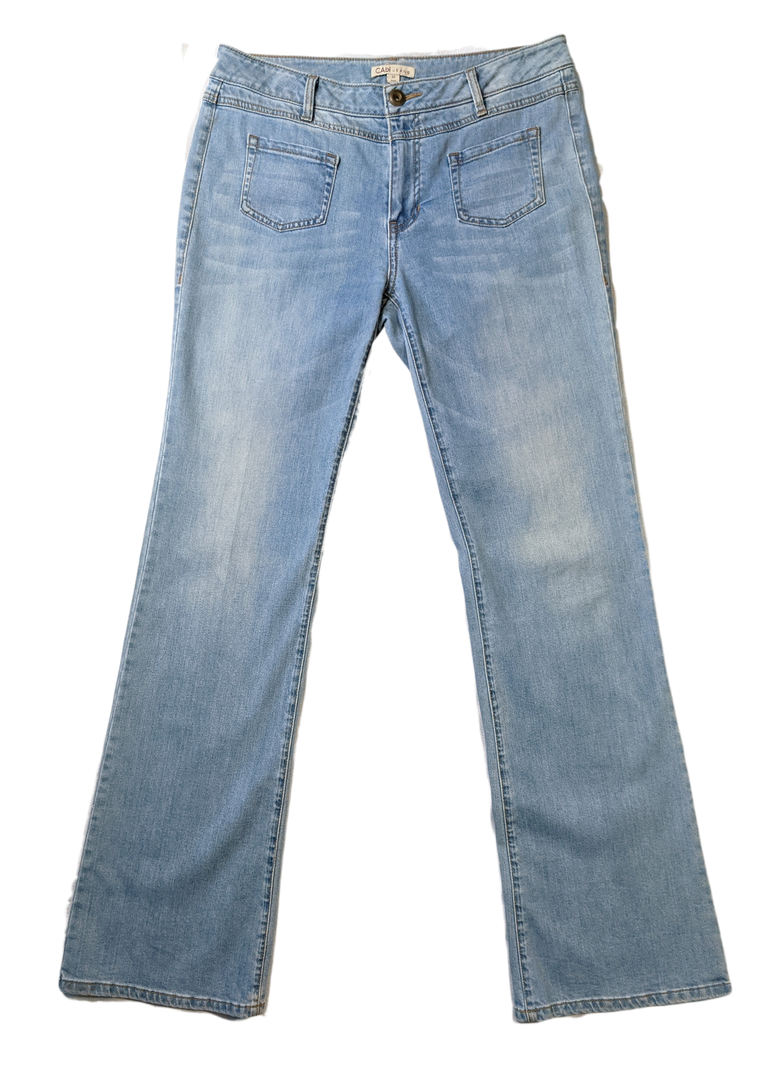 CAbi Malibu Flare Leg Lightweight Denim JeansThese are a great pair of lightweight jeans with flare legs and stylish front pockets