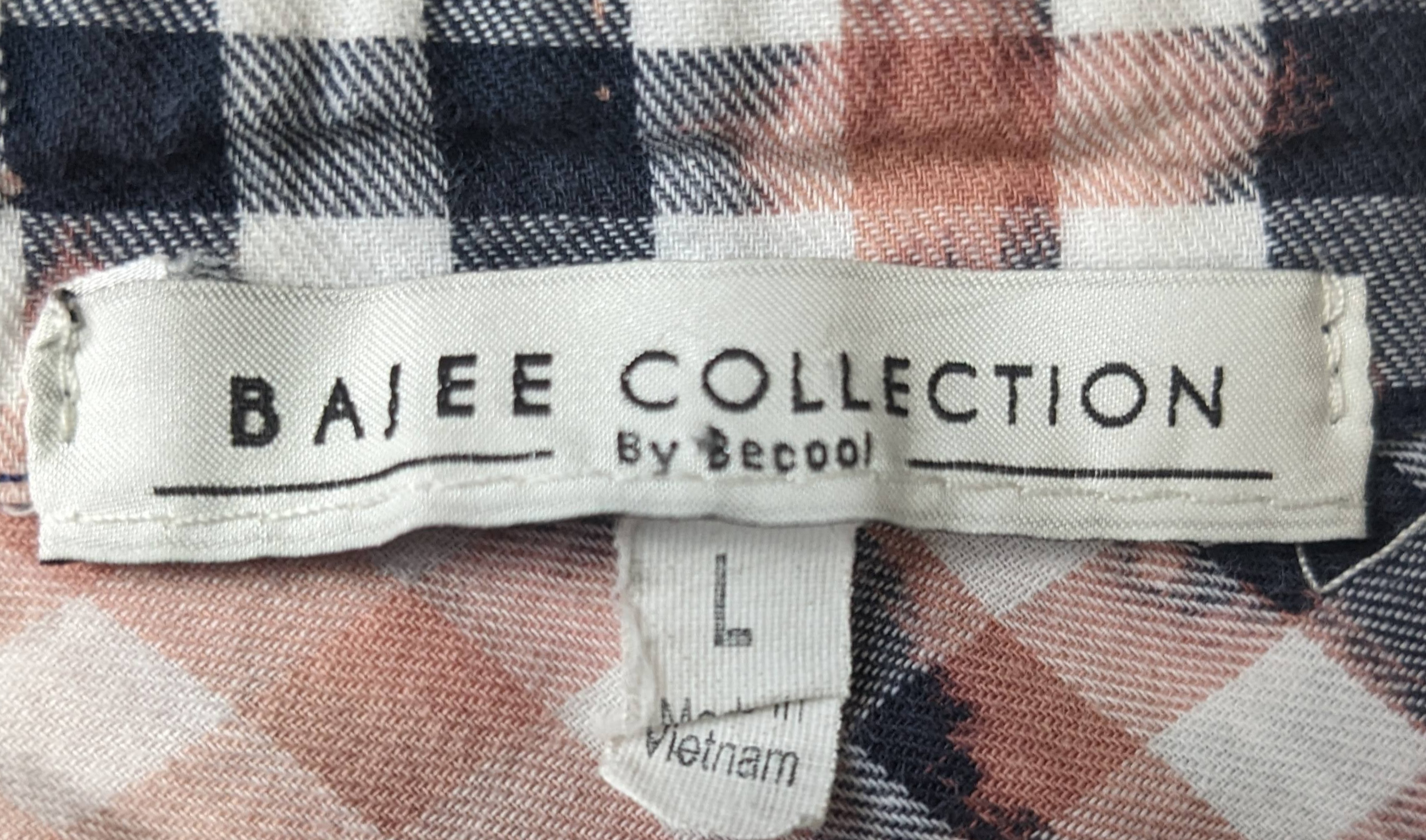 REFRESHED- Bajee Collection Gingham Check Flannel Refreshed - This Flannel has been bleach dyed, to give it a stylish edge.  Wear your unique style with Jeans or a nice pair of chinos.