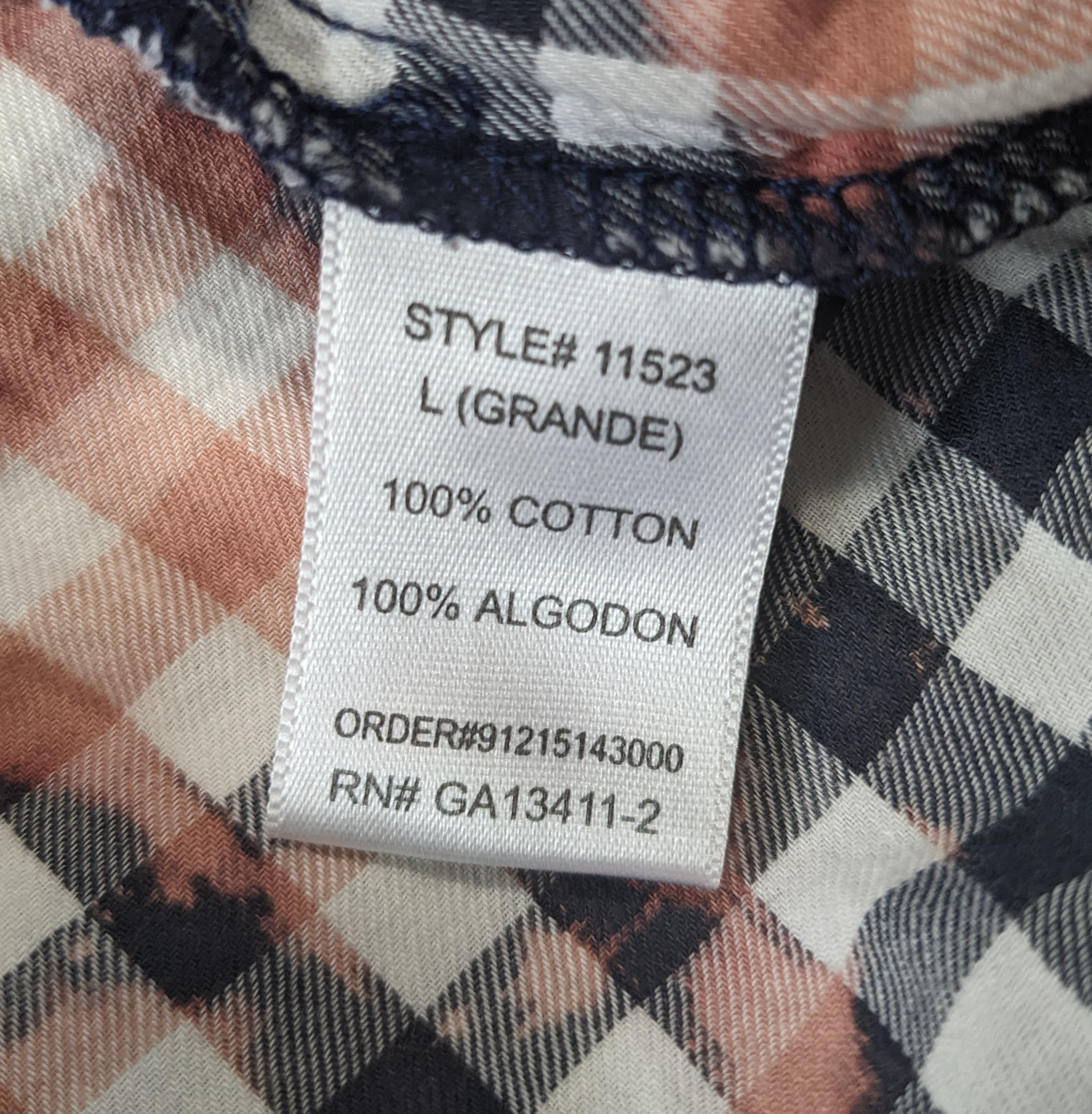 REFRESHED- Bajee Collection Gingham Check Flannel Refreshed - This Flannel has been bleach dyed, to give it a stylish edge.  Wear your unique style with Jeans or a nice pair of chinos.