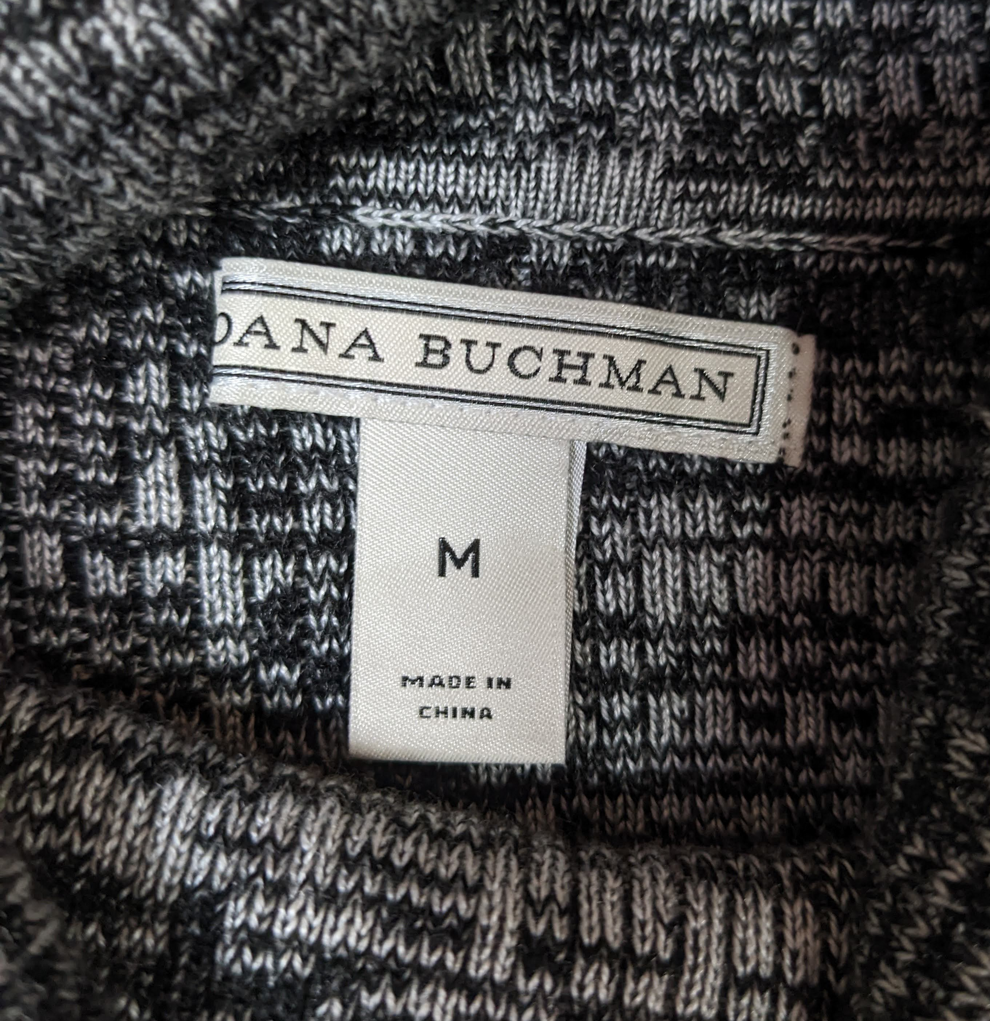 Dana Buchman Gray Sweater Dress - NWT Cozy sweater dress with cute buckle styling on neck, perfect for fall.  Looks great with boots and tights, or your favorite chunky loafers!