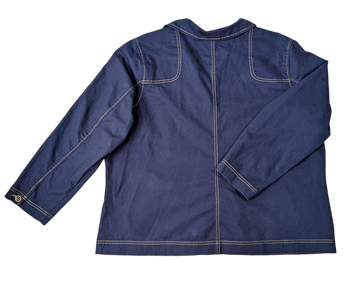 D & Co Blue Twill Jacket Size 2xD &amp; Co Blue Twill Jacket Size 2x Experience the perfect blend of style and comfort with the D &amp; Co Blue Twill Jacket. Constructed with high-quality twill fab