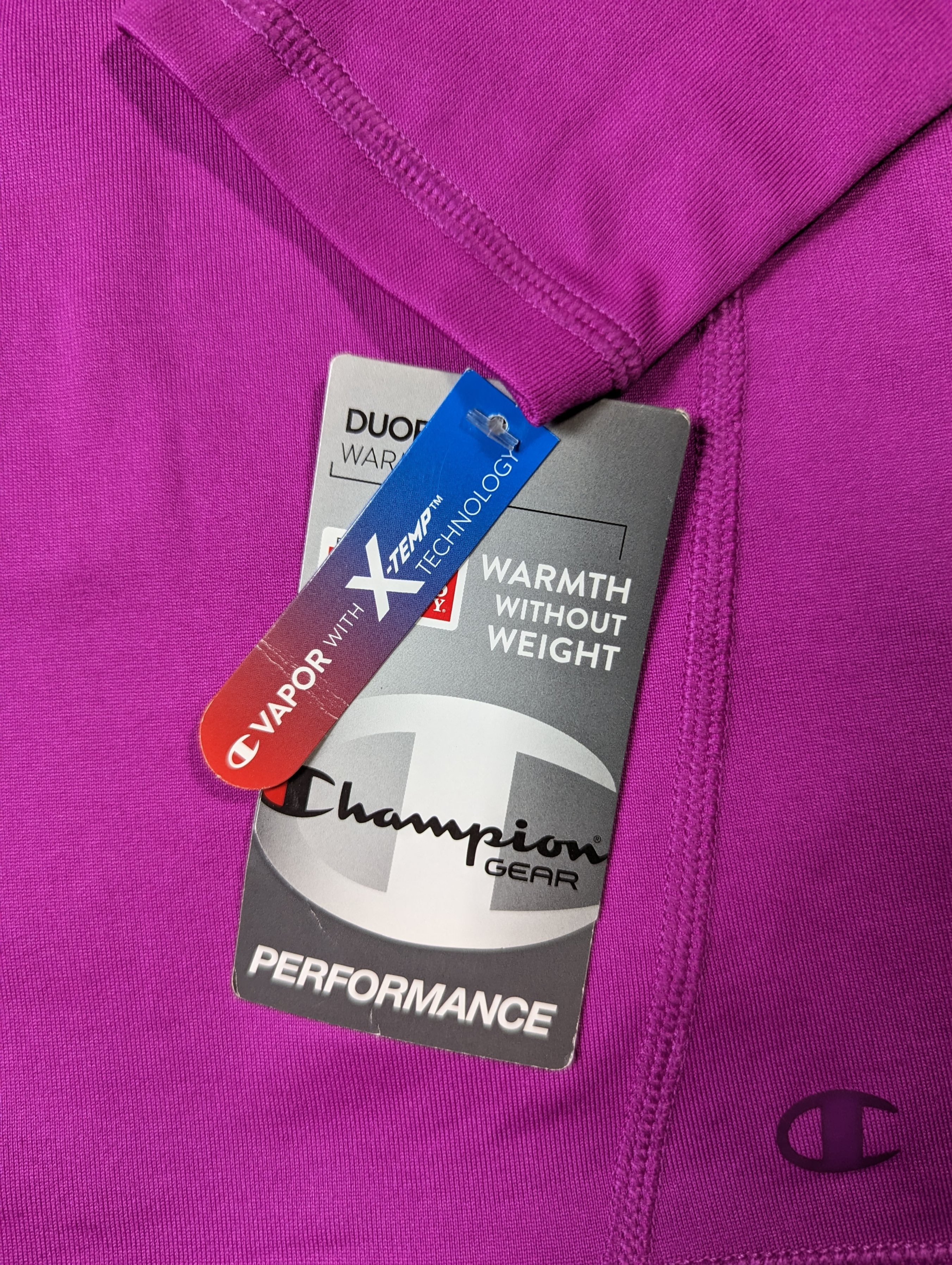 Champion Gear Performance Magenta Turtleneck NWTThis turtleneck is a great layering piece that you can wear with your other athletic apparel, or you can layer it under a slip dress for a pop of color!