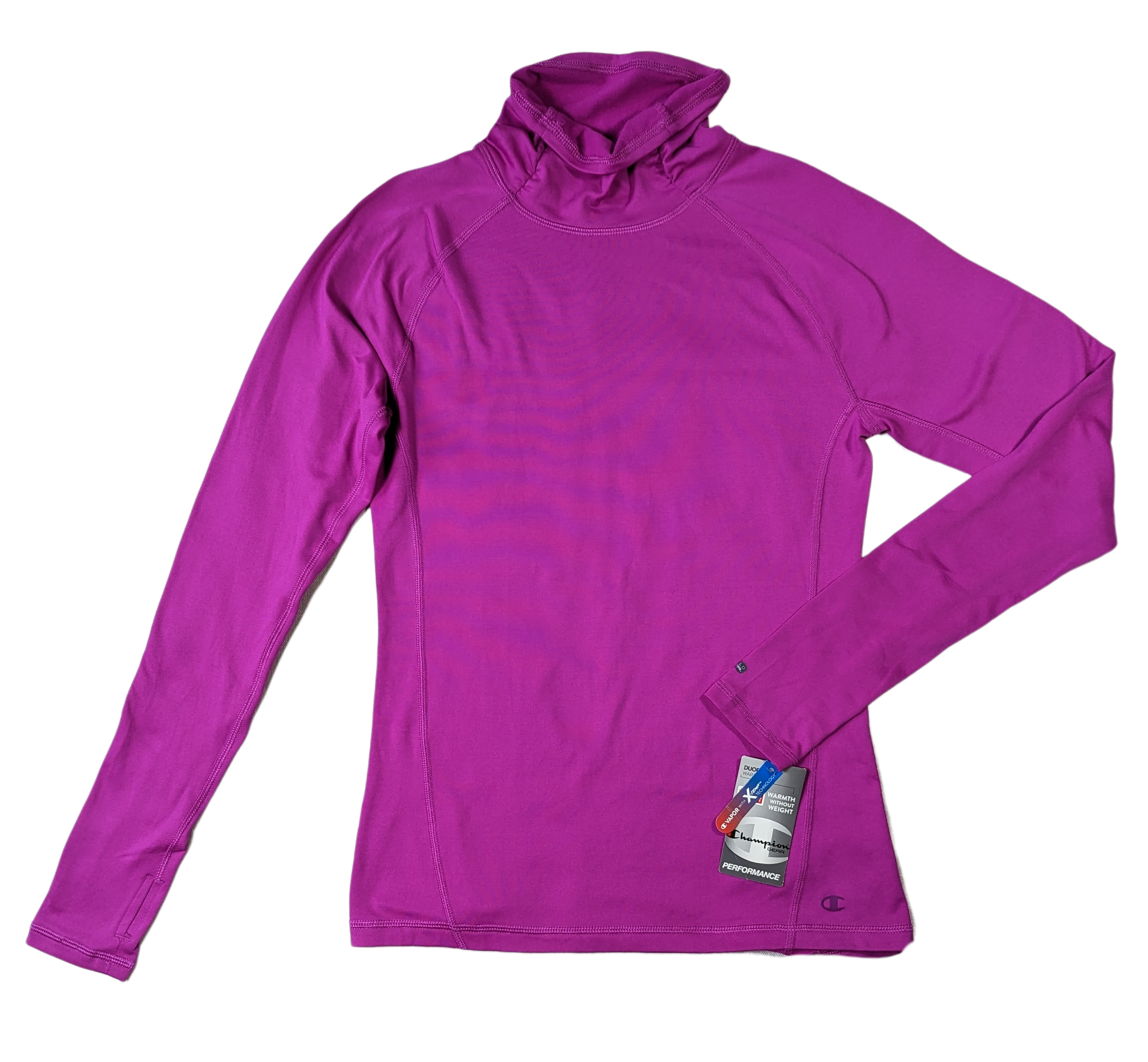 Champion Gear Performance Magenta Turtleneck NWTThis turtleneck is a great layering piece that you can wear with your other athletic apparel, or you can layer it under a slip dress for a pop of color!