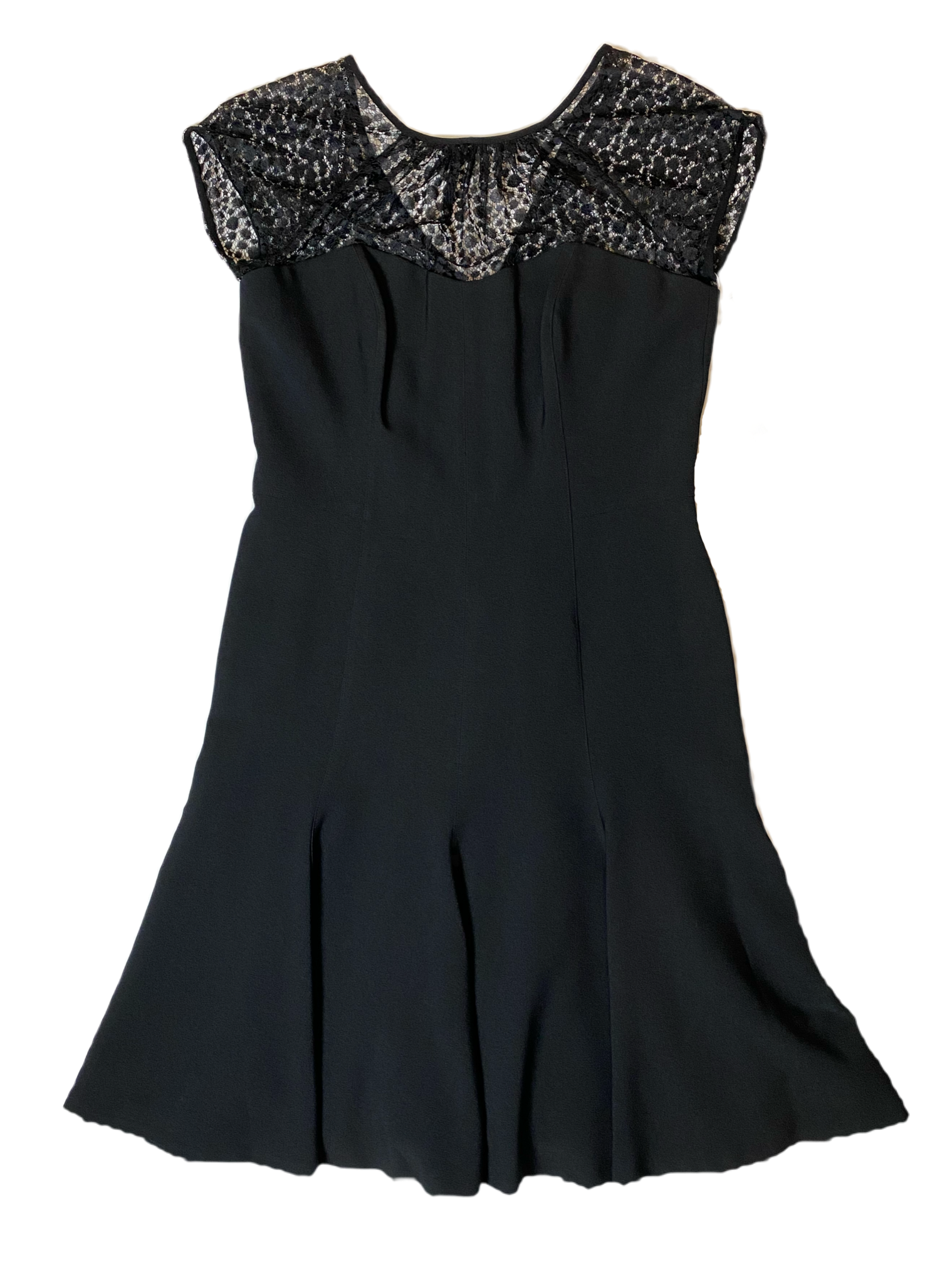 Maggy London Black Fit and Flare - NWTBlack fit and flare with modern soft lace top. Cap sleeves and high v in back. New with Tags!!